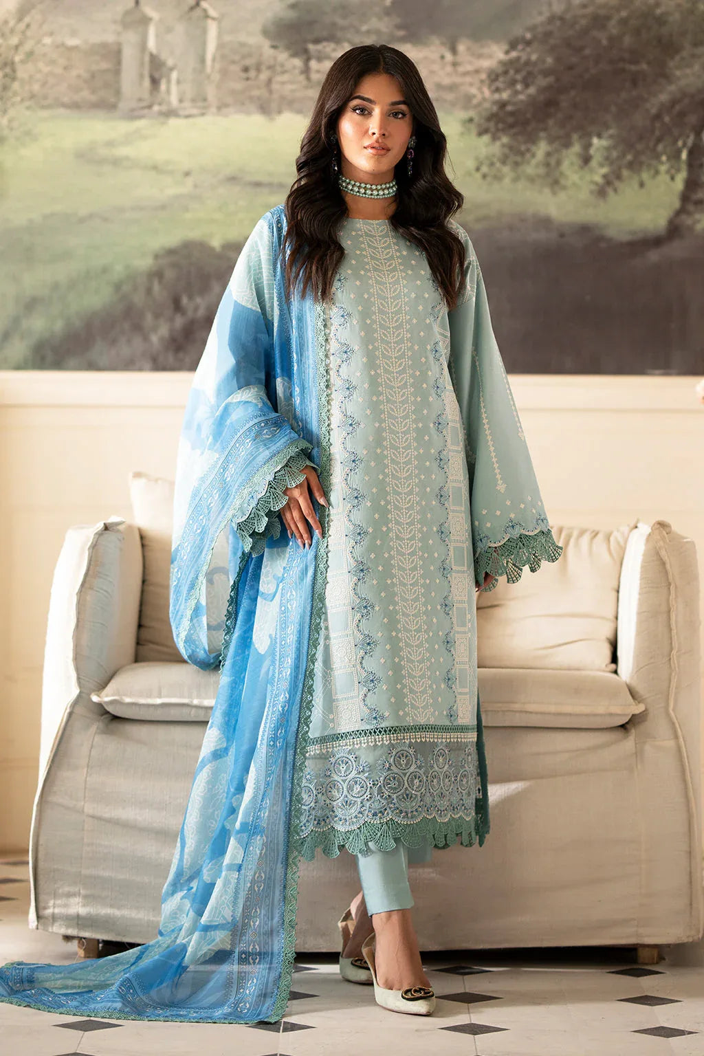 Saad Shaikh | Lumiere Winter | D-10 Ribera - Aqsa Fabrics