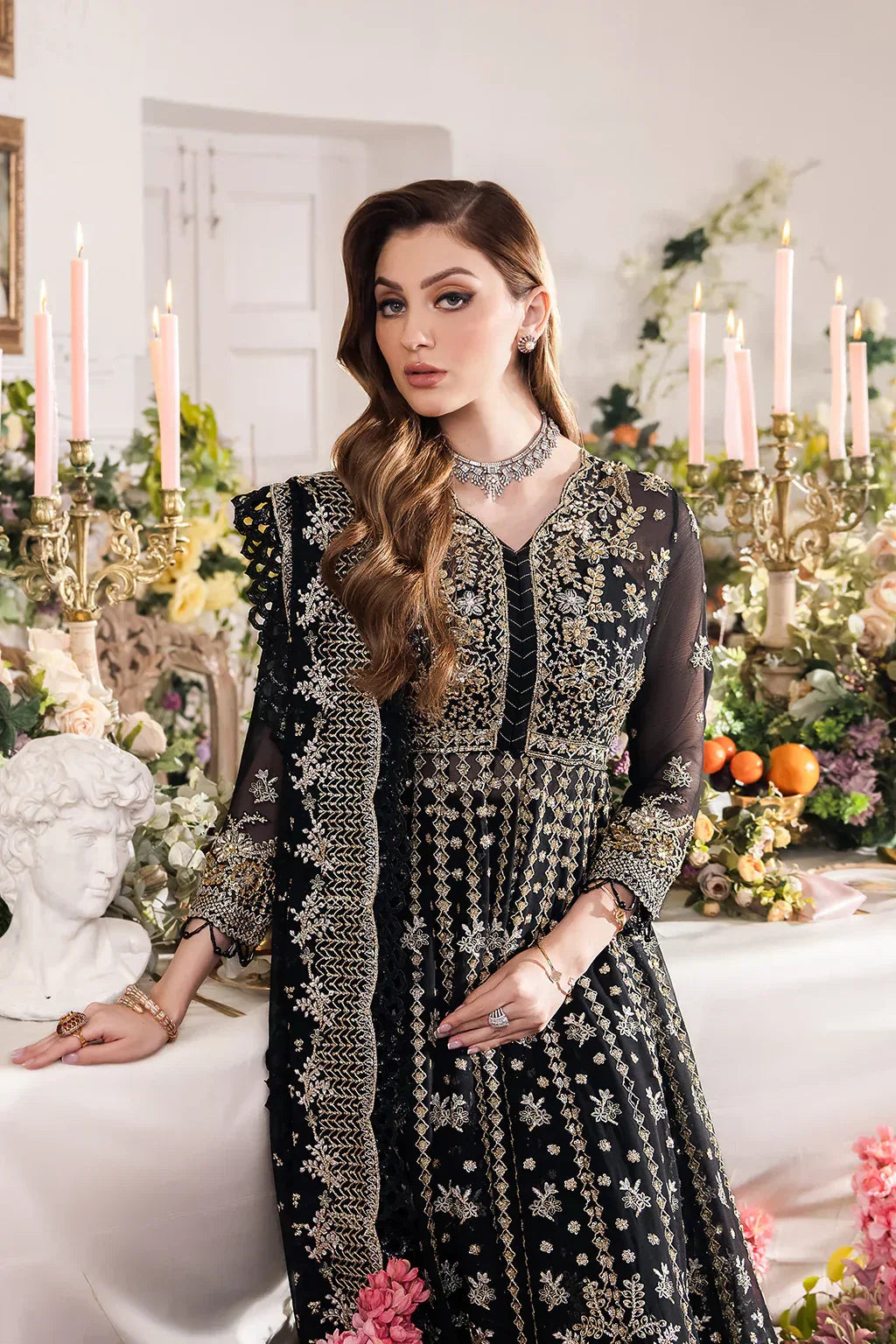 Saad Shaikh | Panache Luxury Chiffon 24 | Rayam - Aqsa Fabrics