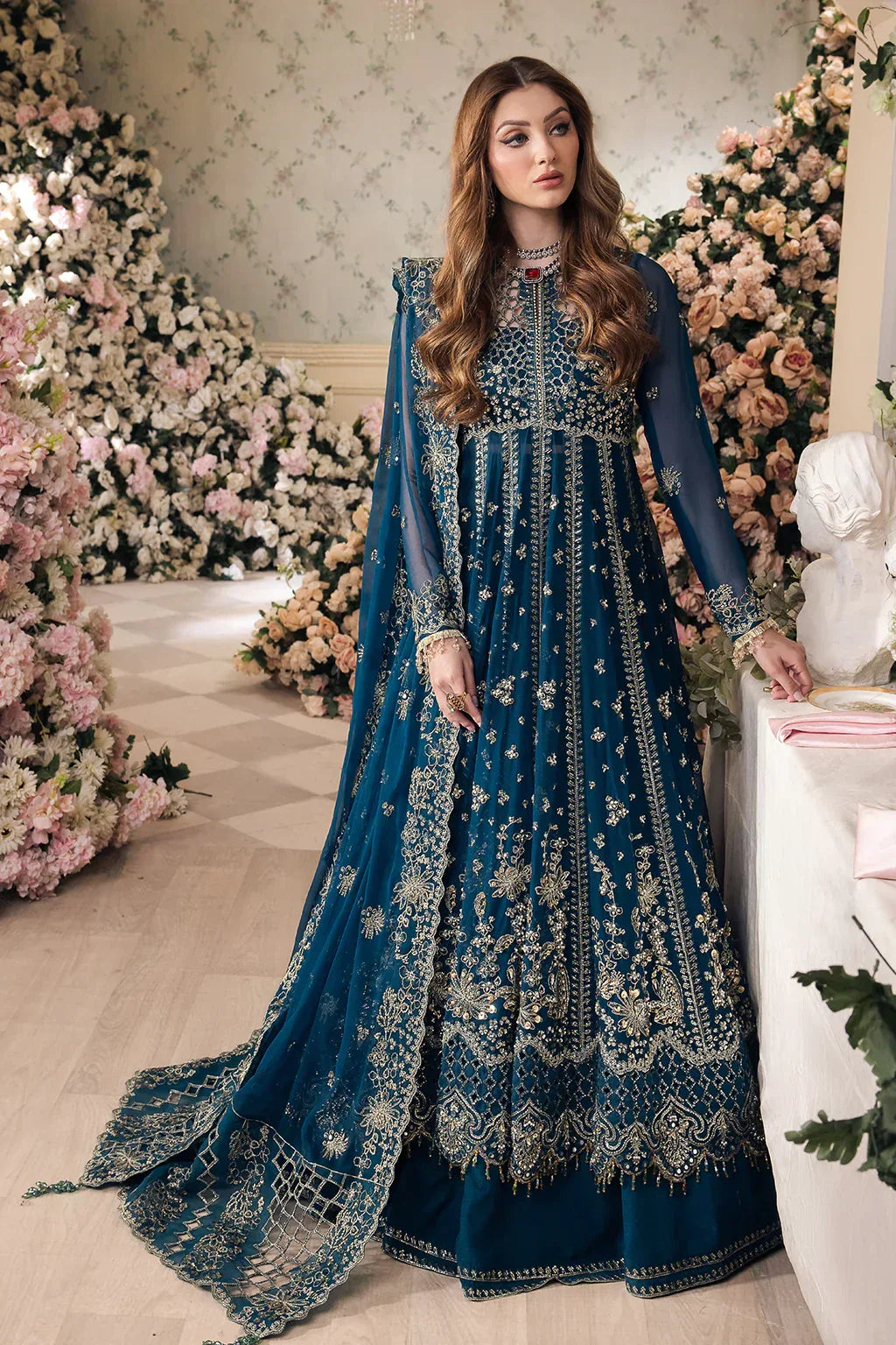 Saad Shaikh | Panache Luxury Chiffon 24 | Yumna - Aqsa Fabrics