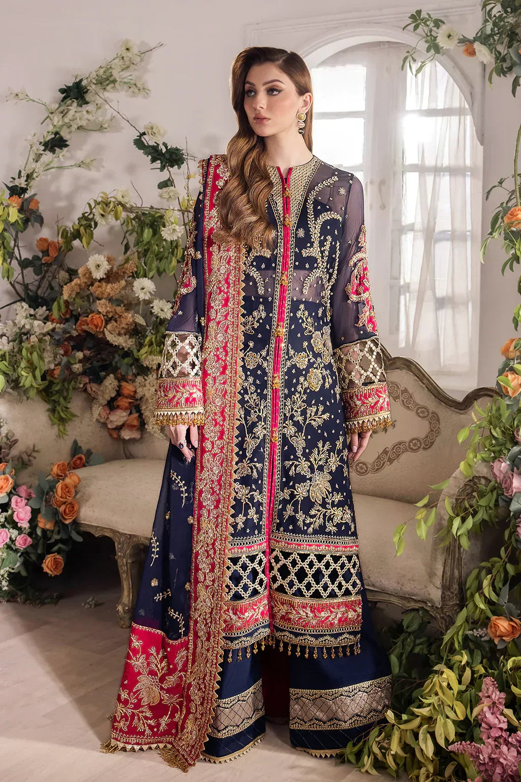 Saad Shaikh | Panache Luxury Chiffon 24 | Zofiya - Aqsa Fabrics