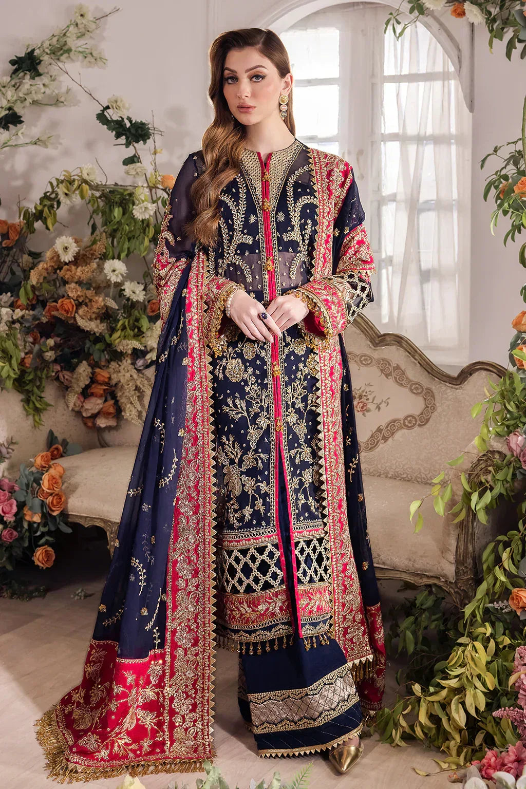 Saad Shaikh | Panache Luxury Chiffon 24 | Zofiya - Aqsa Fabrics
