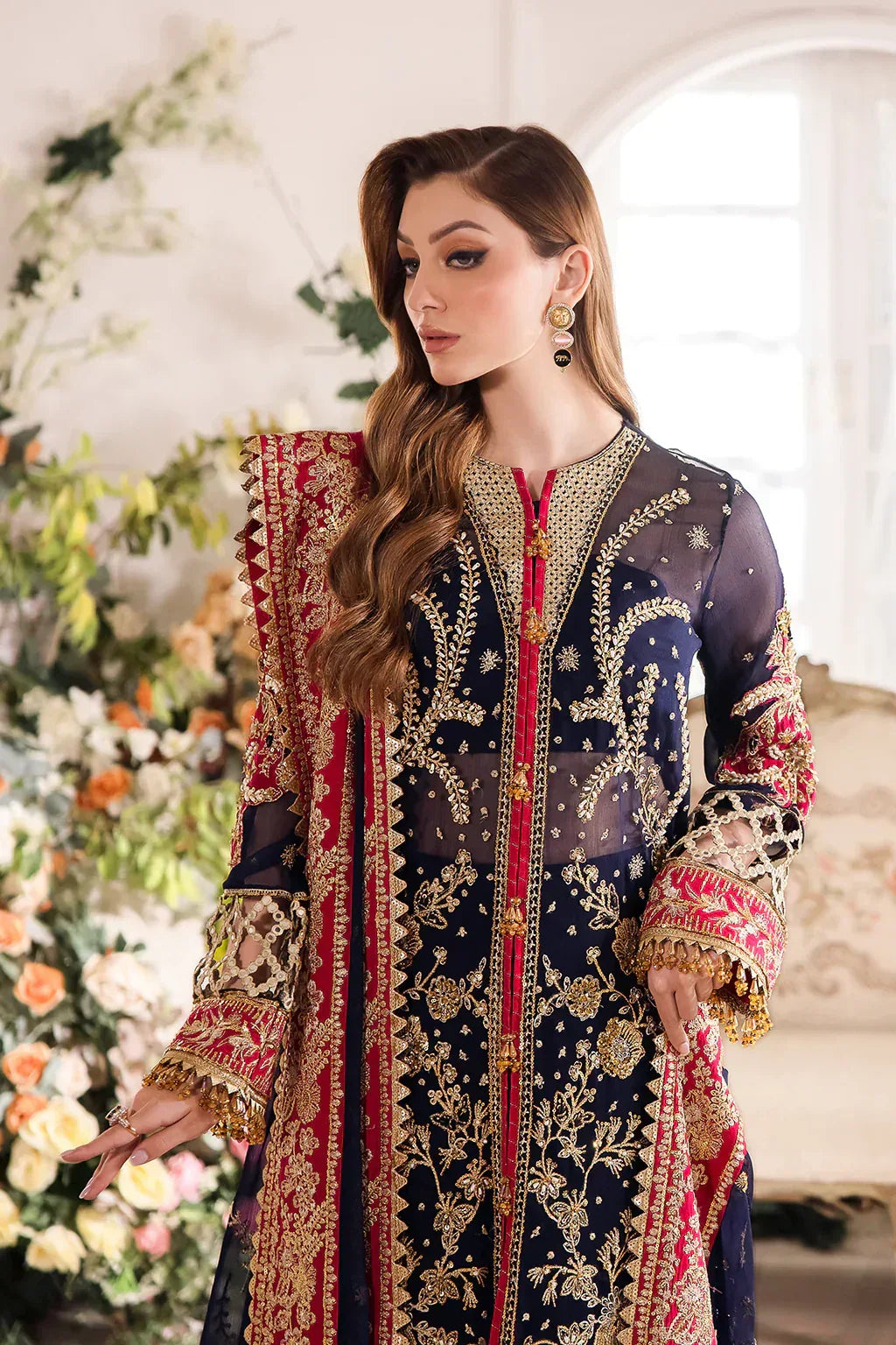 Saad Shaikh | Panache Luxury Chiffon 24 | Zofiya - Aqsa Fabrics