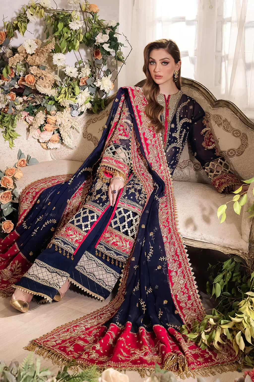 Saad Shaikh | Panache Luxury Chiffon 24 | Zofiya - Aqsa Fabrics