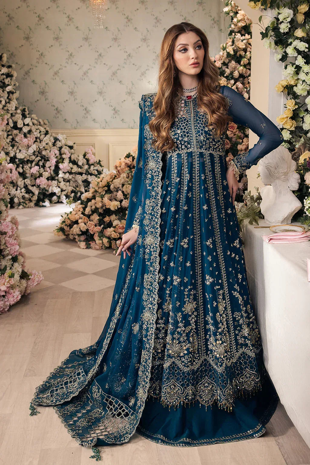 Saad Shaikh | Panache Luxury Chiffon 24 | Yumna - Aqsa Fabrics
