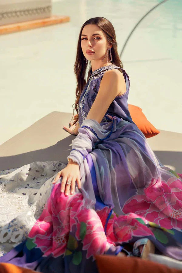 Noor by Saadia Asad | Eid Laserkari Lawn 24 | D3 - Aqsa Fabrics