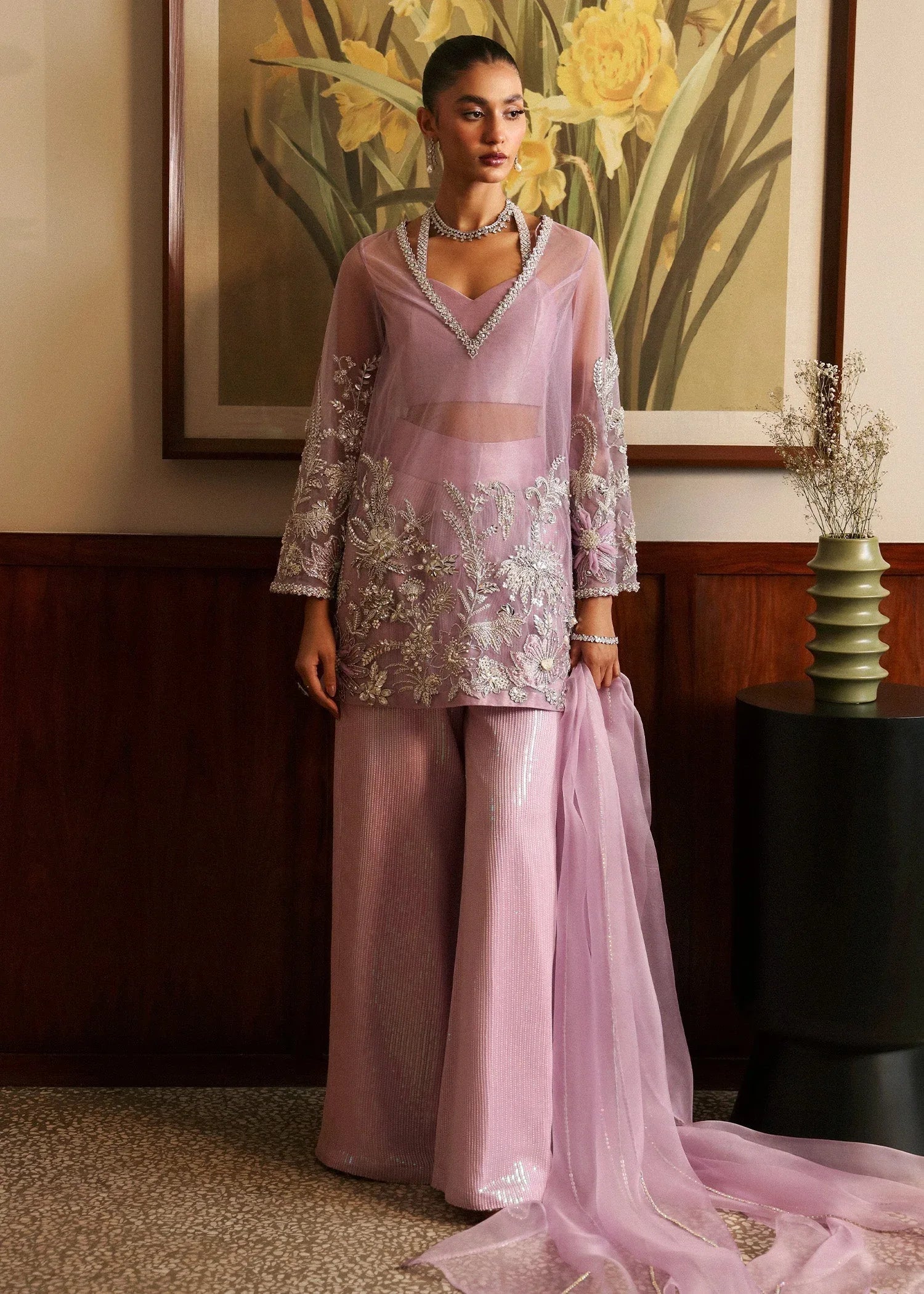 Sadaf Fawad Khan | Late Checkout at the Fred | Purple Charm - Aqsa Fabrics