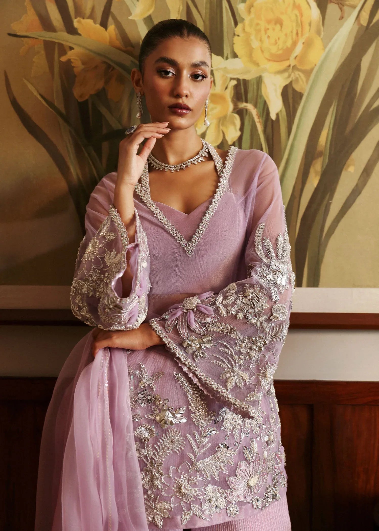 Sadaf Fawad Khan | Late Checkout at the Fred | Purple Charm - Aqsa Fabrics