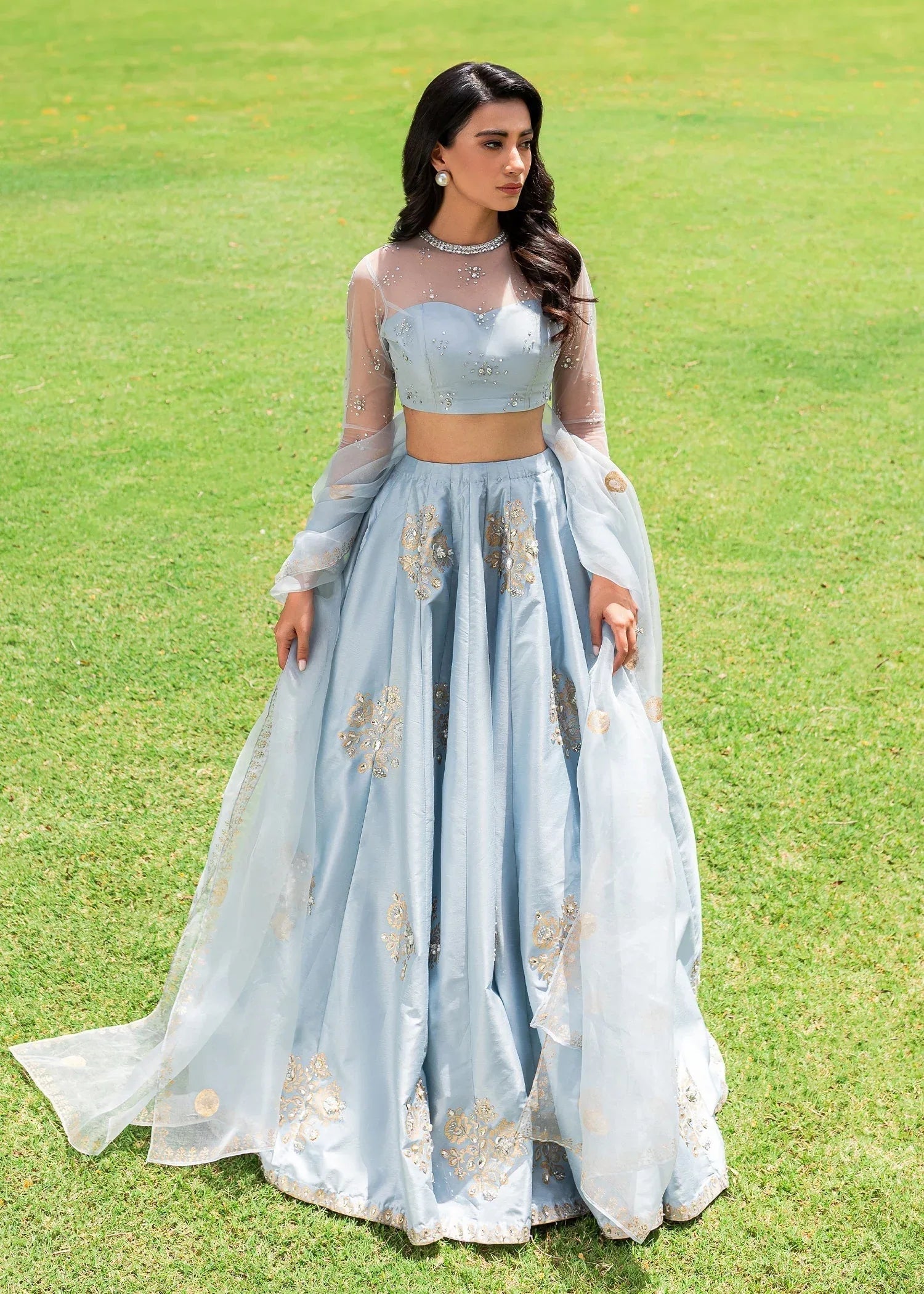 Sadaf Fawad Khan | Zinnia Festive Formals | Ahlah - Aqsa Fabrics