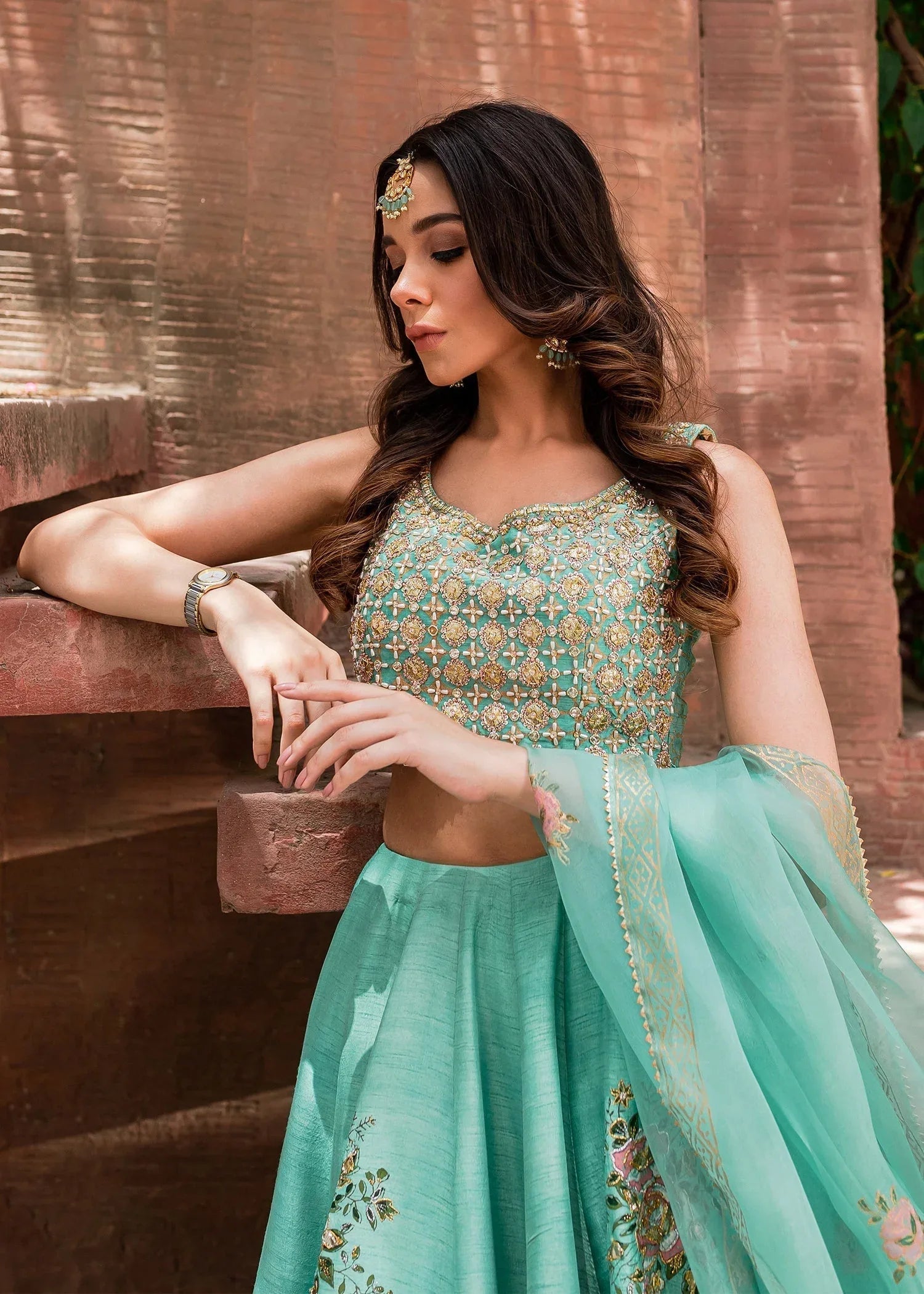 Sadaf Fawad Khan | Zinnia Festive Formals | Firuzeh - Aqsa Fabrics