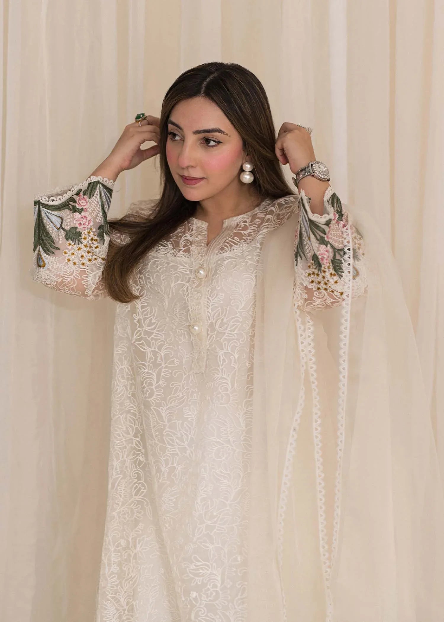 Sadaf Fawad Khan | Lyla Festive Pret | Plumeria - Aqsa Fabrics