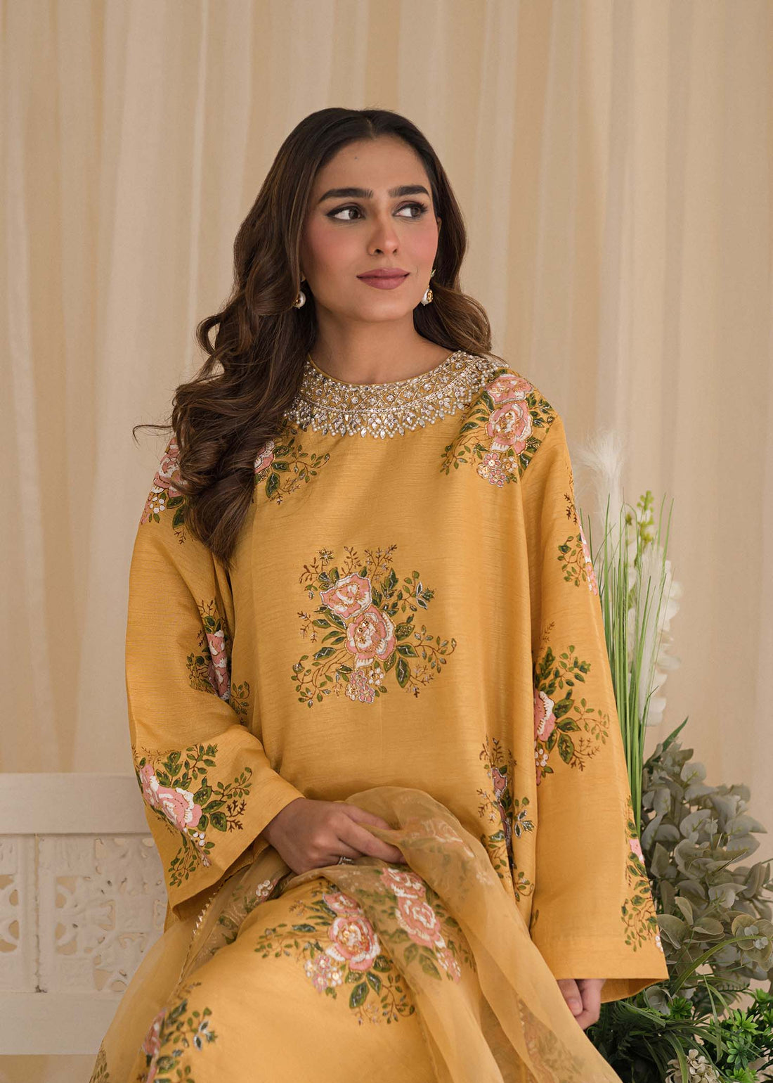 Sadaf Fawad Khan | Lyla Festive Pret | Lemon Zest - Aqsa Fabrics