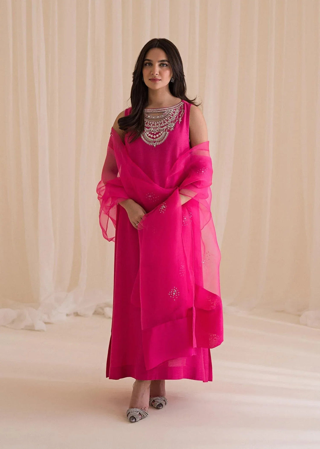 Sadaf Fawad Khan | Lyla Festive Pret | Vantine Fuchsia - Aqsa Fabrics