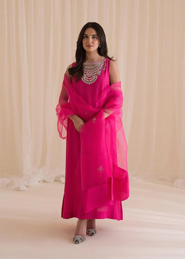 Sadaf Fawad Khan | Lyla Festive Pret | Vantine Fuchsia - Aqsa Fabrics