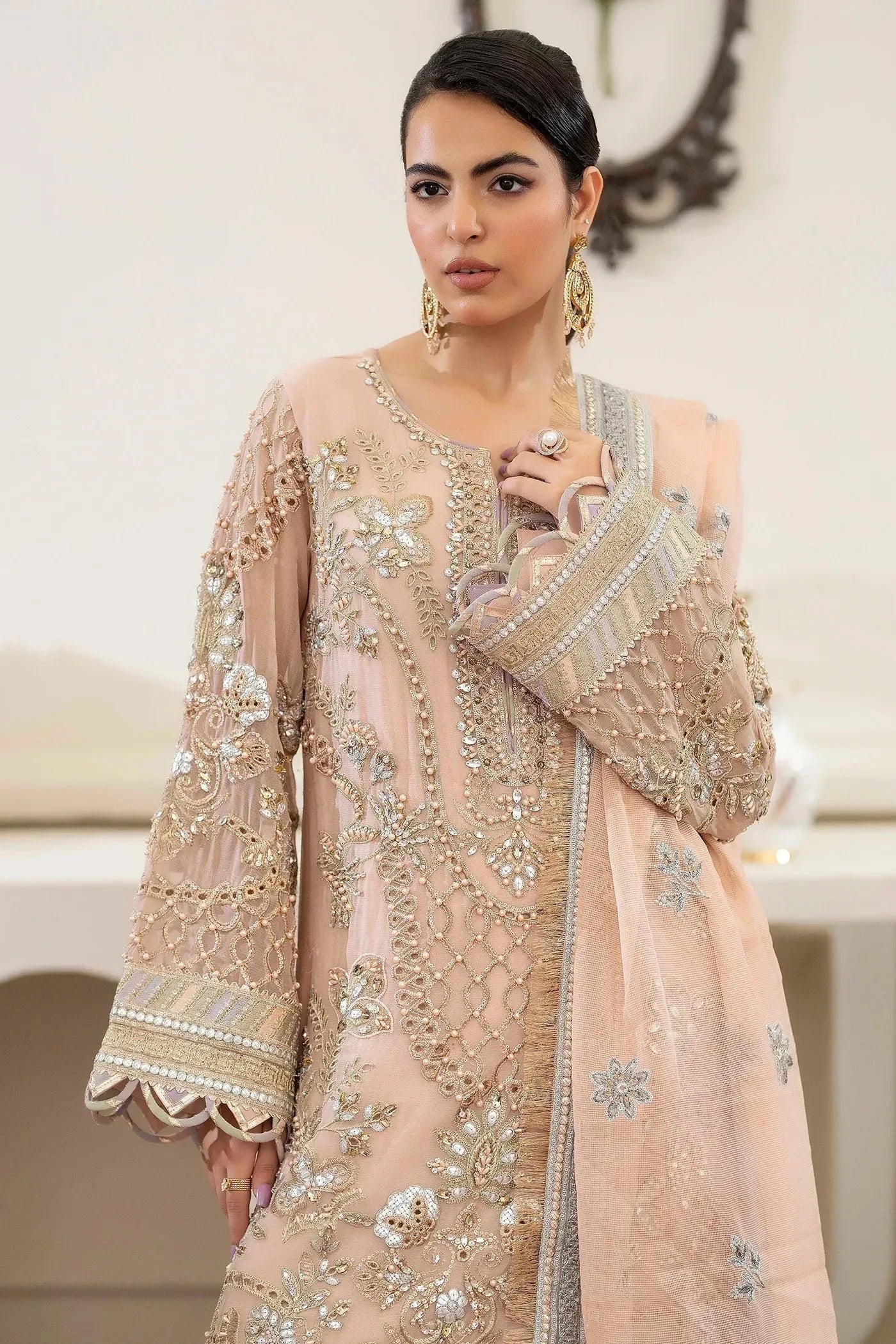 Adans Libas | Saleeqa Chiffon 25 | SALEEQA 7510 - Aqsa Fabrics