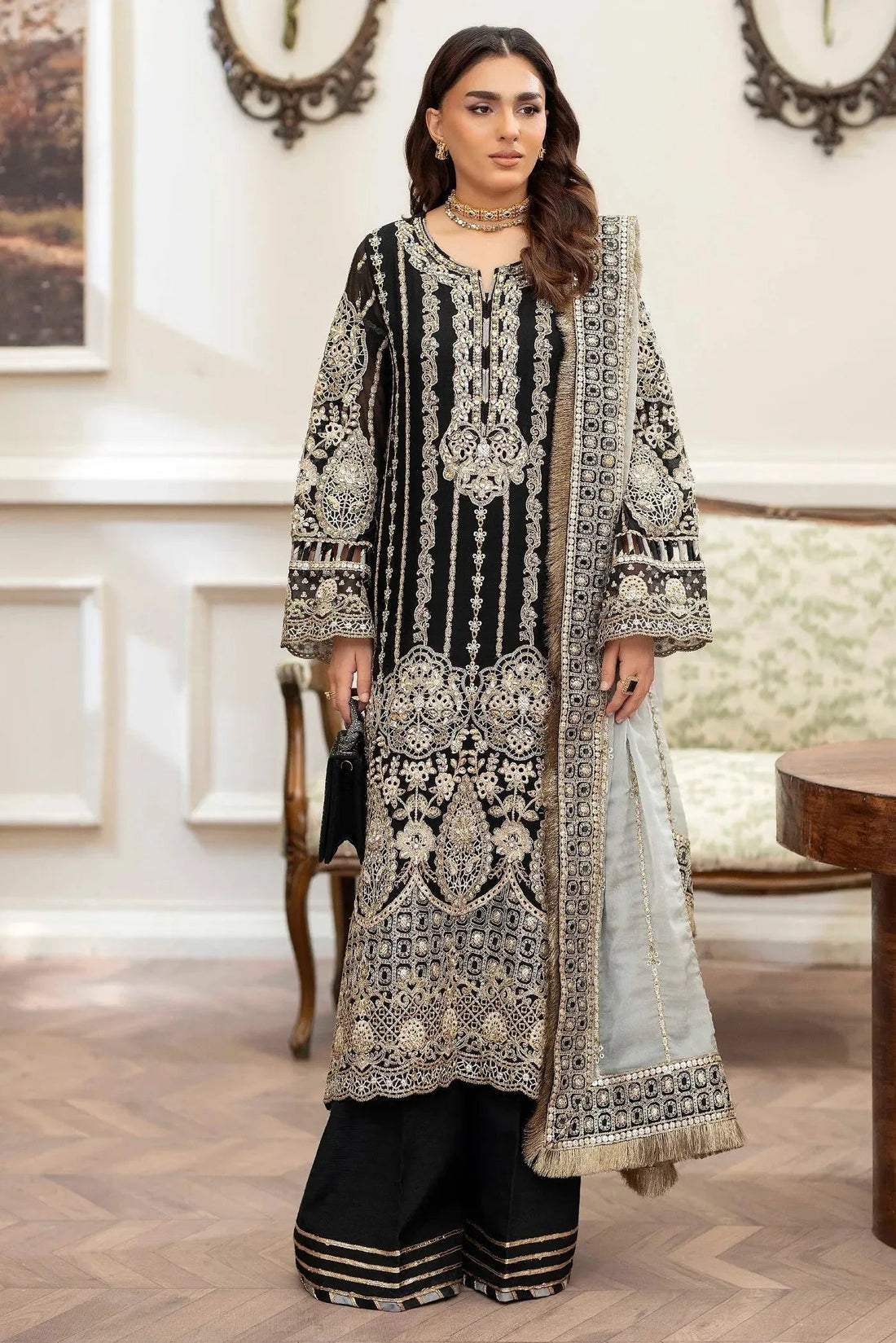 Adans Libas | Saleeqa Chiffon 25 | SALEEQA 7514 - Aqsa Fabrics