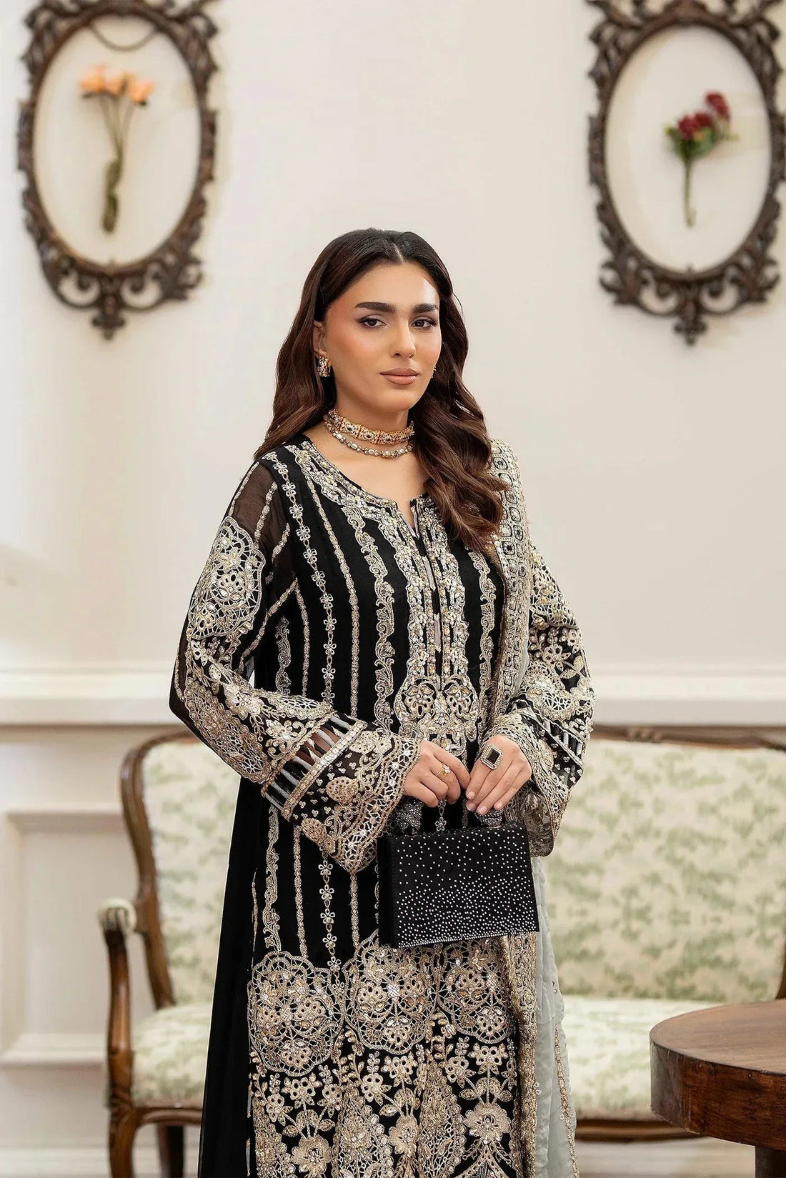 Adans Libas | Saleeqa Chiffon 25 | SALEEQA 7514 - Aqsa Fabrics