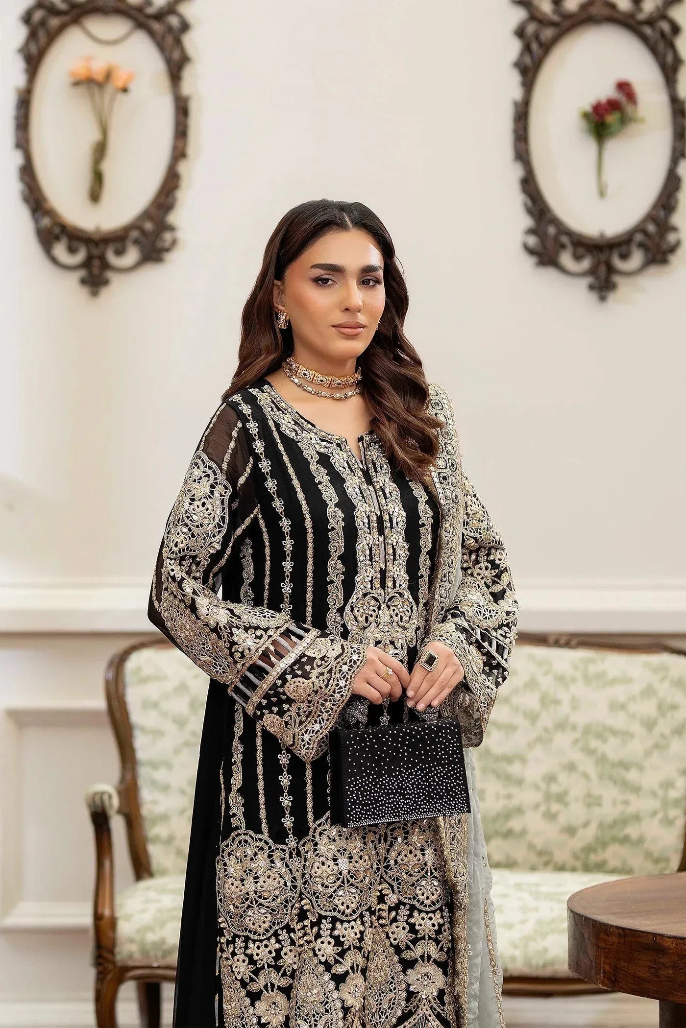 Adans Libas | Saleeqa Chiffon 25 | SALEEQA 7514 - Aqsa Fabrics