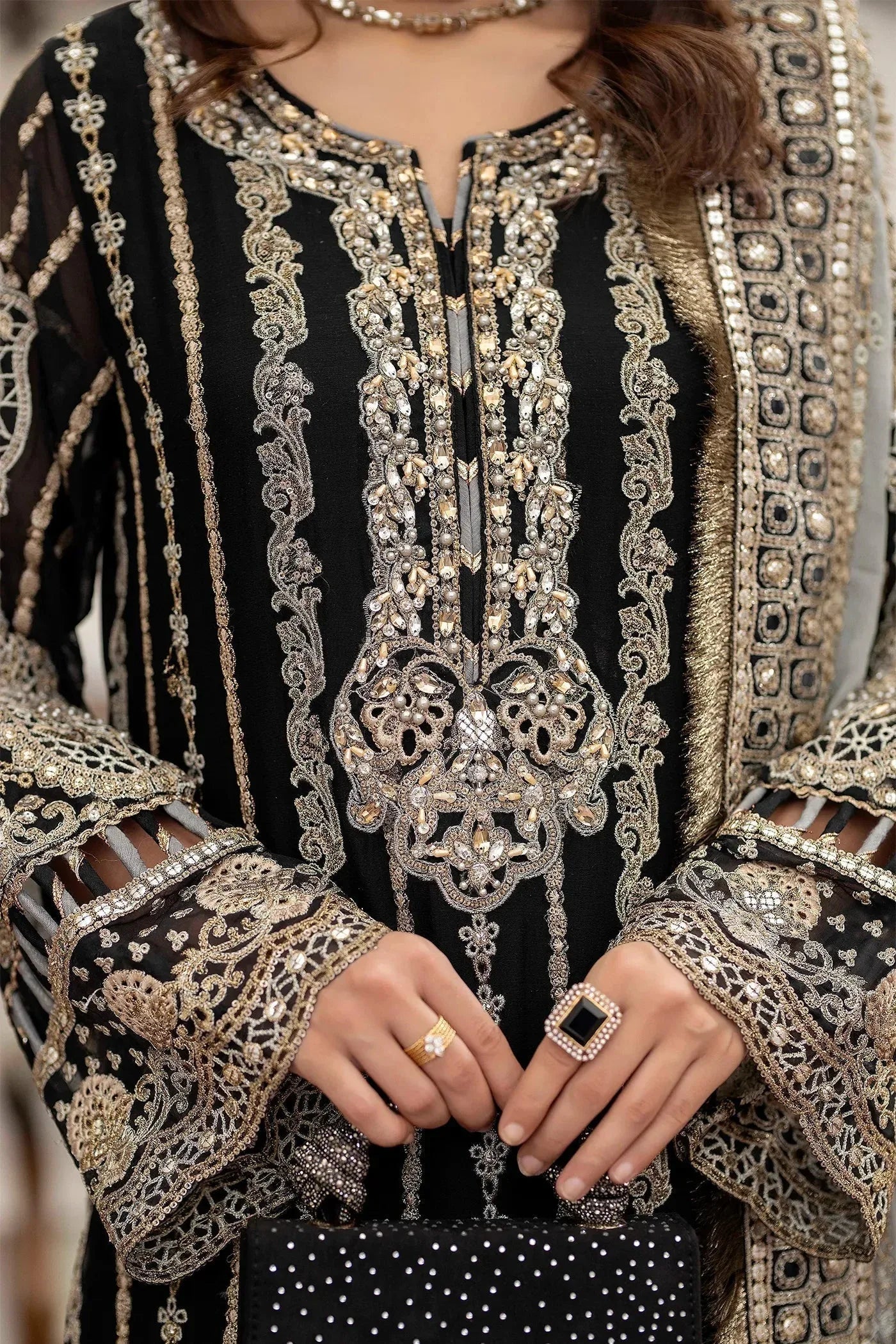 Adans Libas | Saleeqa Chiffon 25 | SALEEQA 7514 - Aqsa Fabrics
