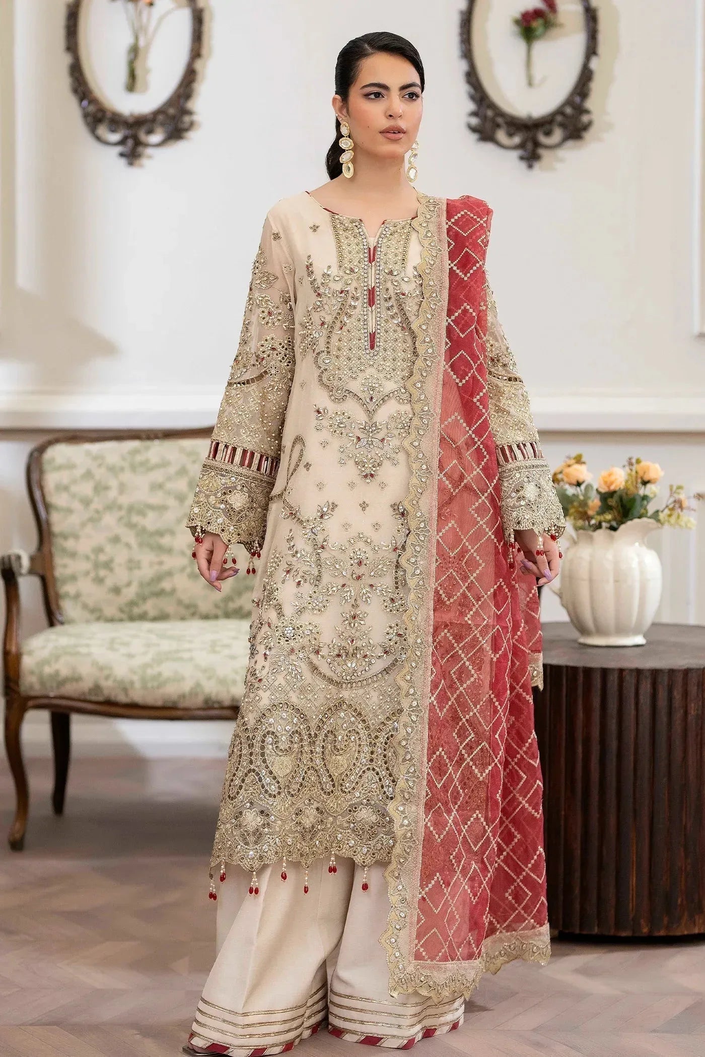 Adans Libas | Saleeqa Chiffon 25 | SALEEQA 7511 - Aqsa Fabrics