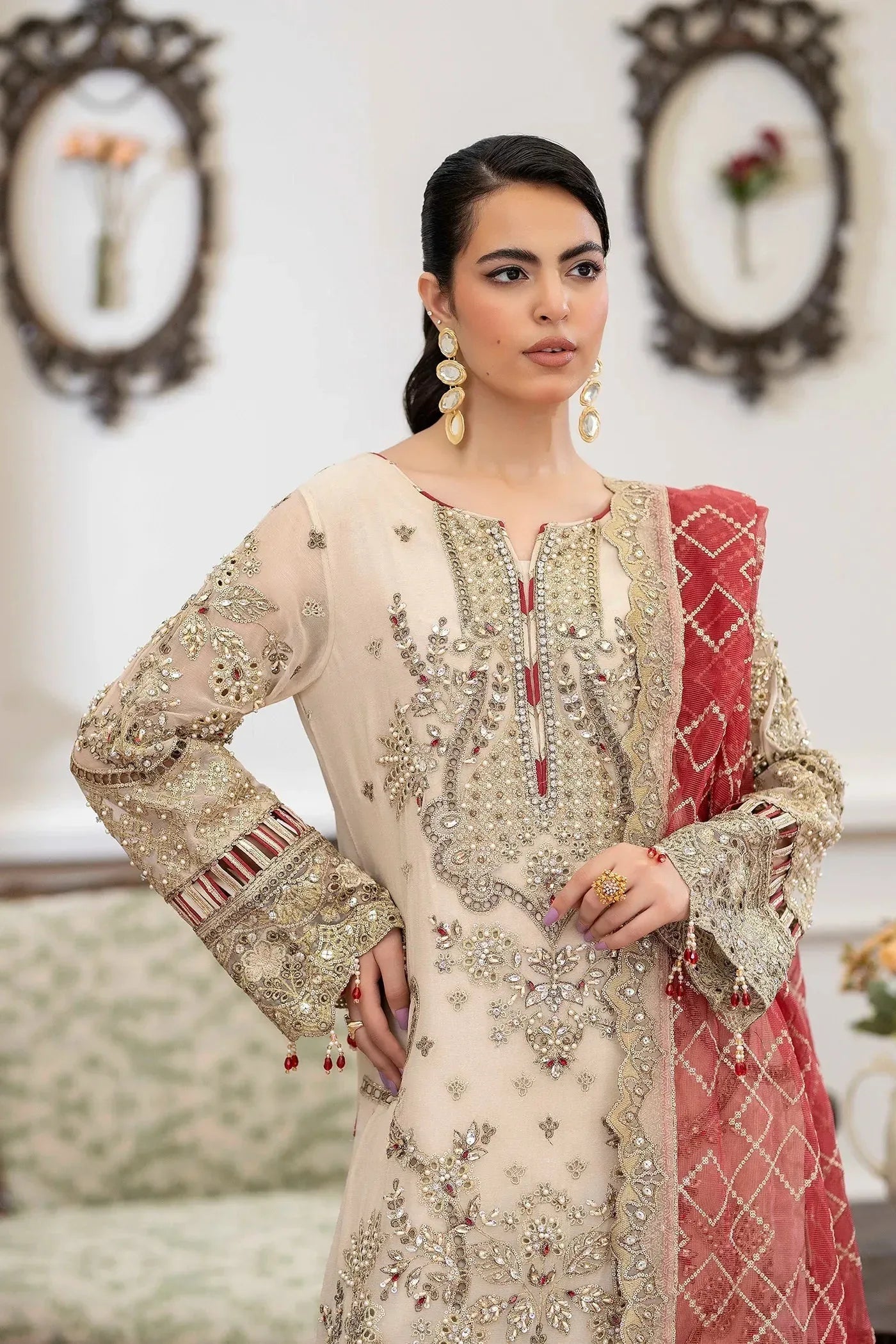 Adans Libas | Saleeqa Chiffon 25 | SALEEQA 7511 - Aqsa Fabrics