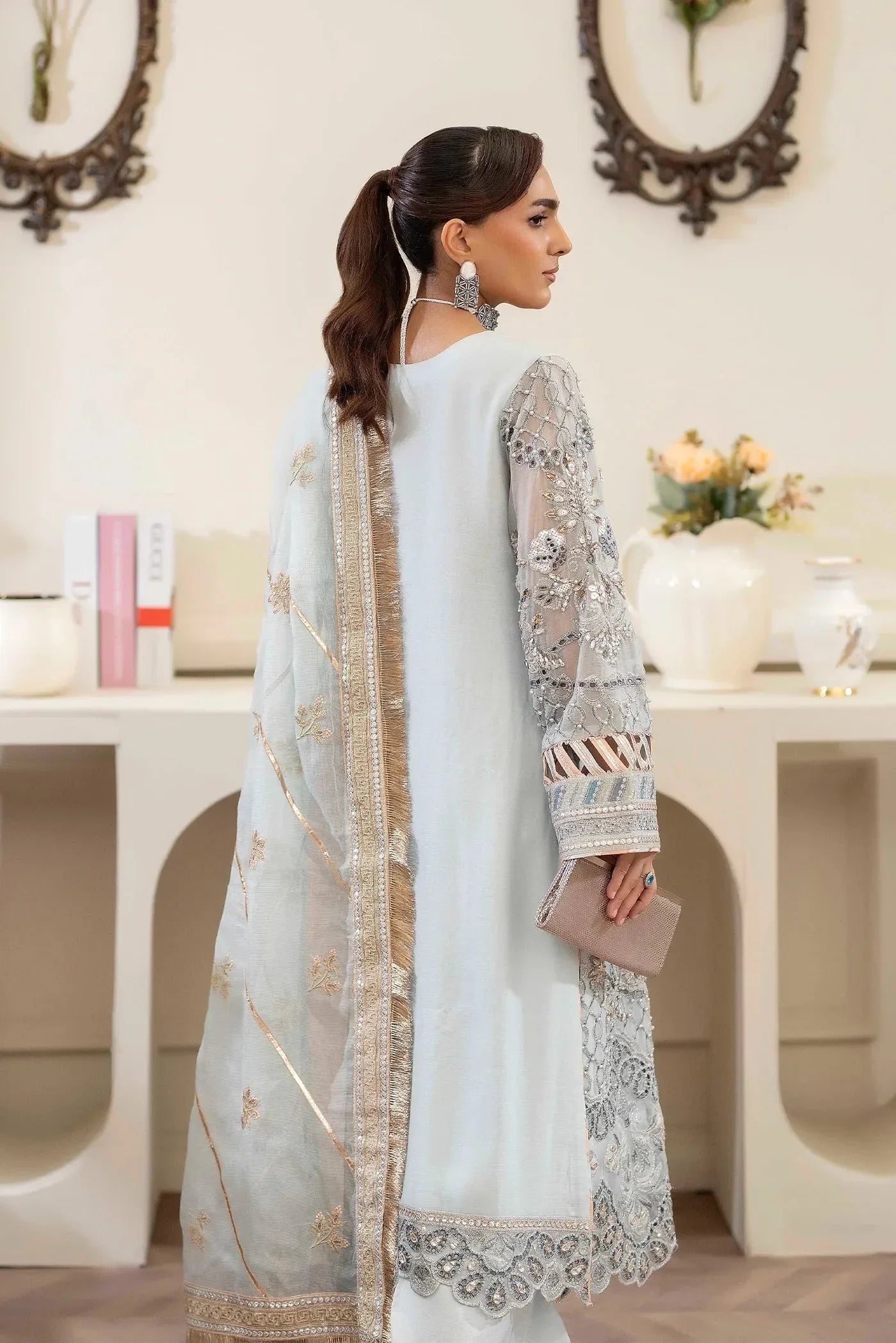 Adans Libas | Saleeqa Chiffon 25 |SALEEQA 7519 - Aqsa Fabrics