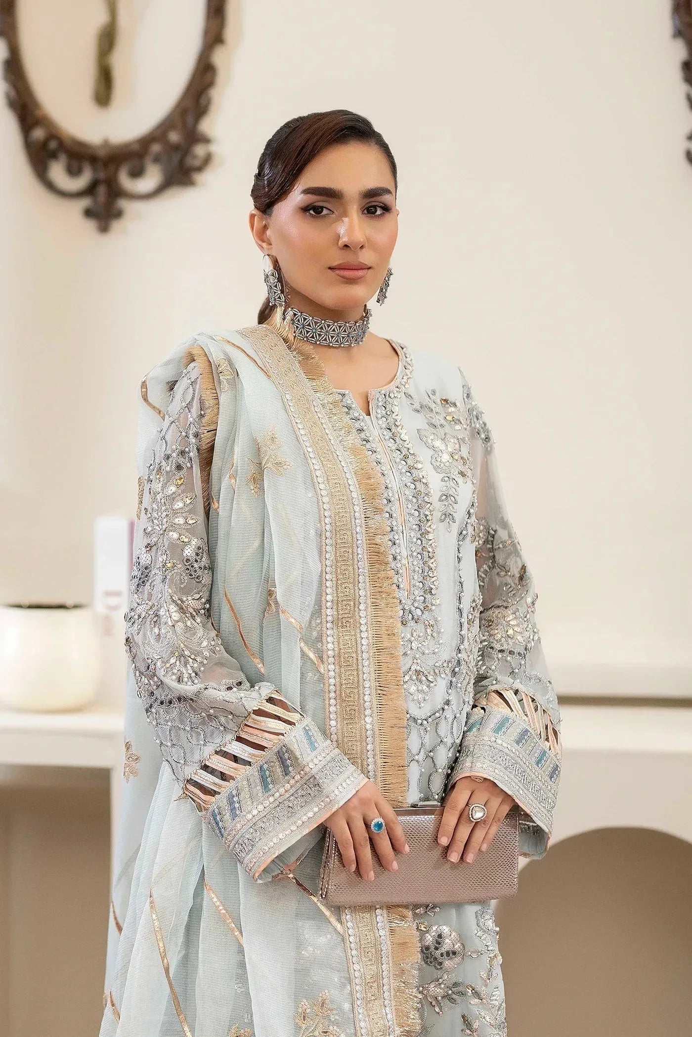 Adans Libas | Saleeqa Chiffon 25 |SALEEQA 7519 - Aqsa Fabrics