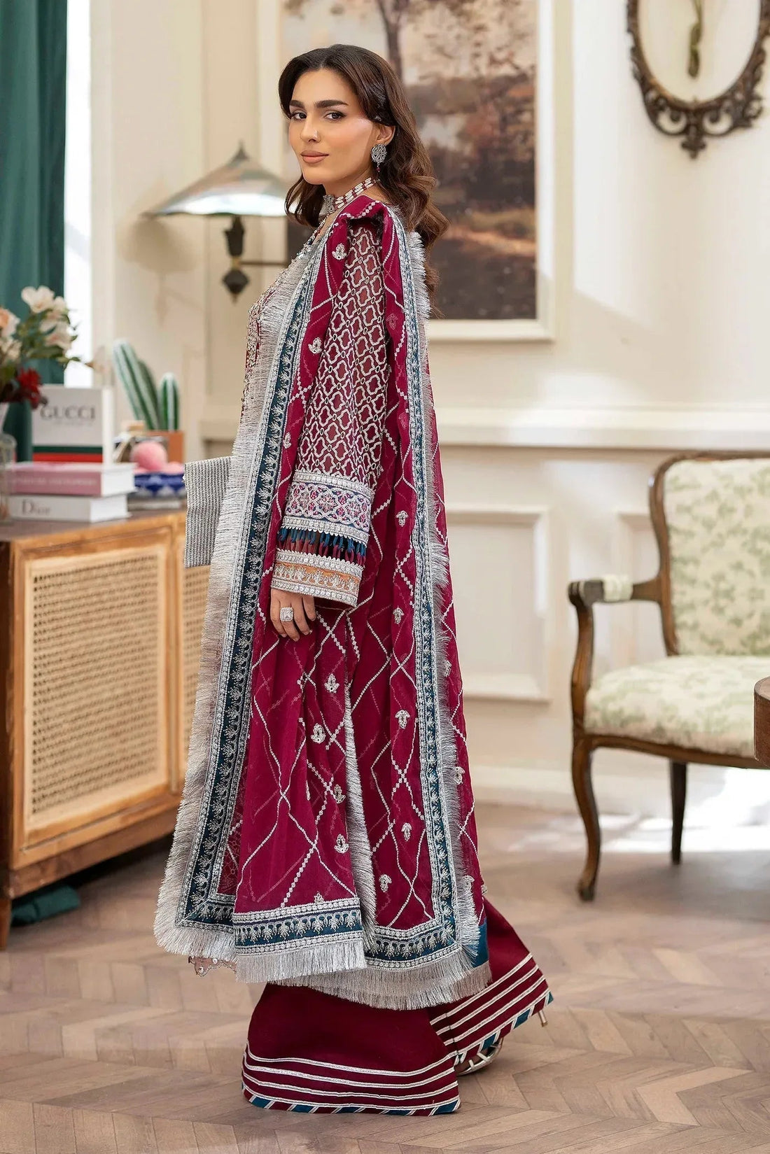 Adans Libas | Saleeqa Chiffon 25 | SALEEQA 7513 - Aqsa Fabrics