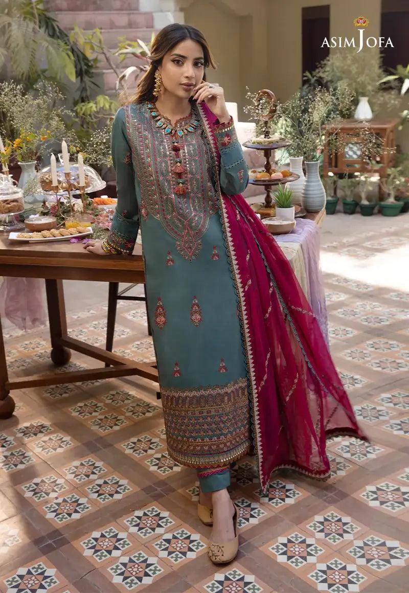 Asim Jofa | Zarq Barq Eid Edit23 | AJZB-06 - Aqsa Fabrics