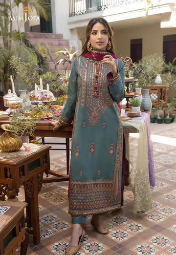 Asim Jofa | Zarq Barq Eid Edit23 | AJZB-06 - Aqsa Fabrics