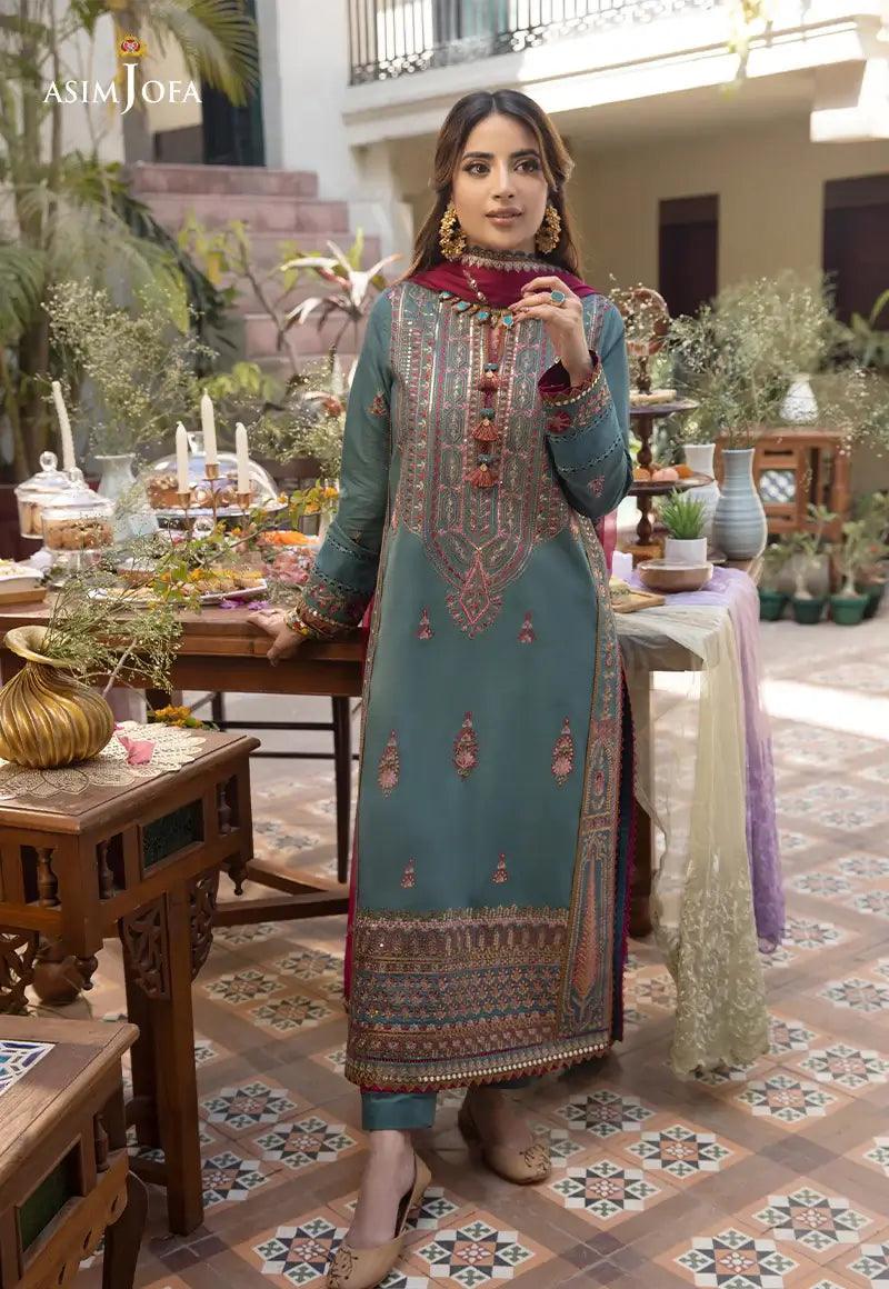 Asim Jofa | Zarq Barq Eid Edit23 | AJZB-06 - Aqsa Fabrics