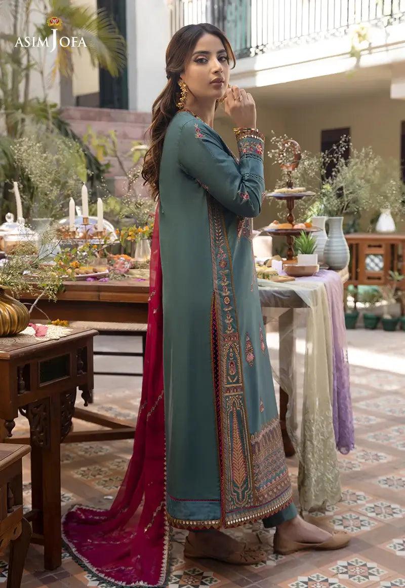 Asim Jofa | Zarq Barq Eid Edit23 | AJZB-06 - Aqsa Fabrics