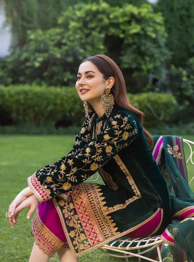 Zainab Chottani | Stitched Velvet 2022 | Pareeshay - Aqsa Fabrics
