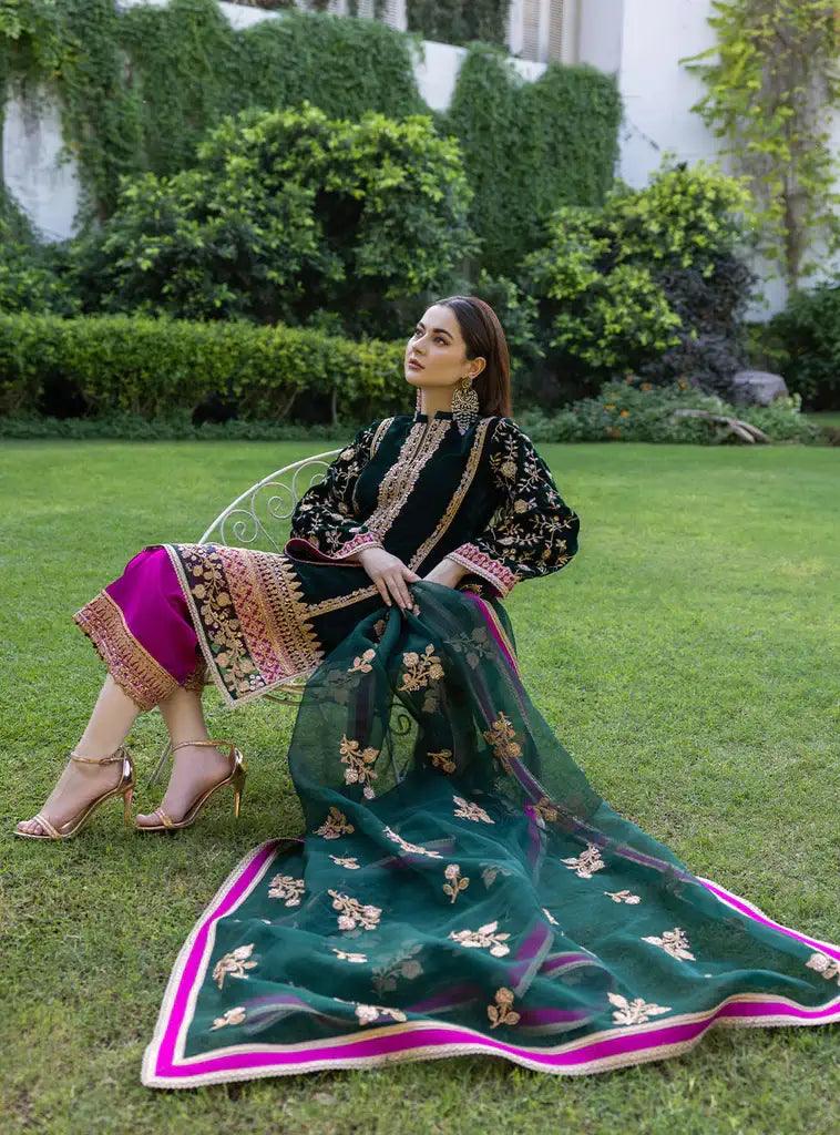 Zainab Chottani | Stitched Velvet 2022 | Pareeshay - Aqsa Fabrics