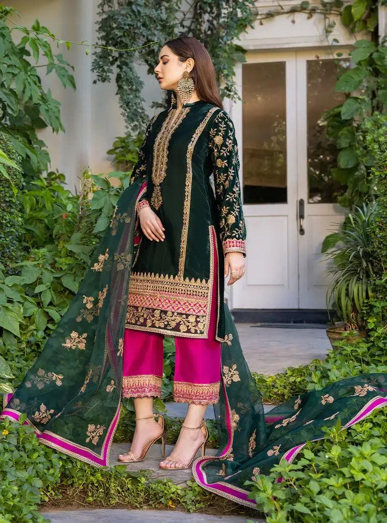 Zainab Chottani | Stitched Velvet 2022 | Pareeshay - Aqsa Fabrics