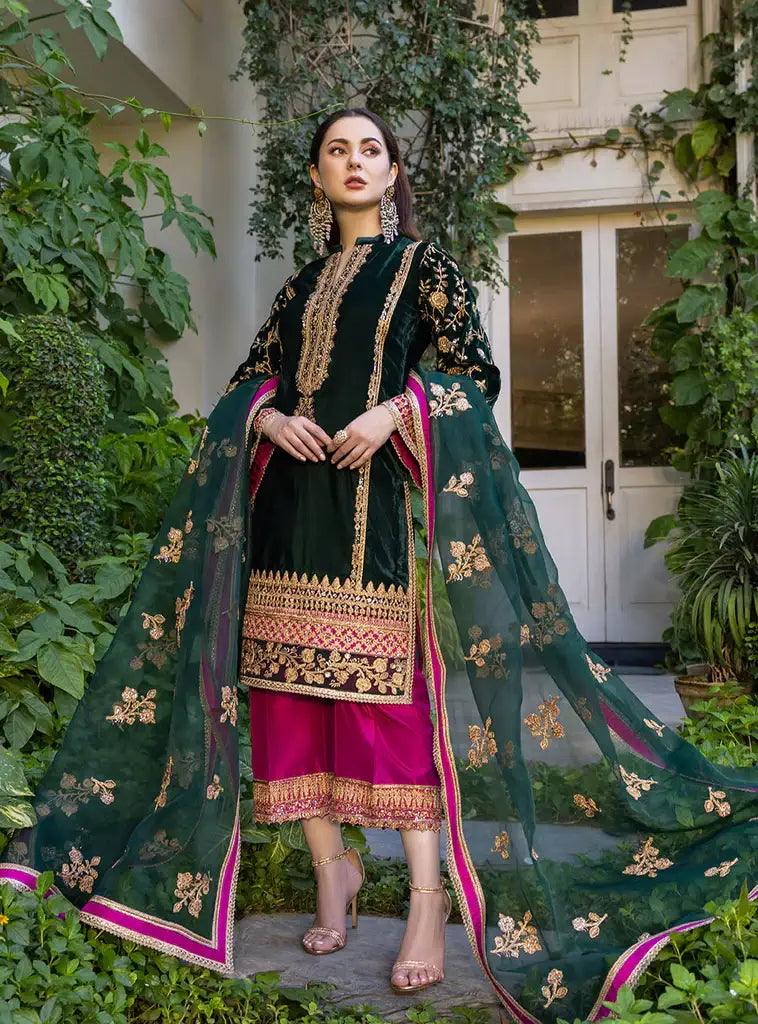 Zainab Chottani | Stitched Velvet 2022 | Pareeshay - Aqsa Fabrics