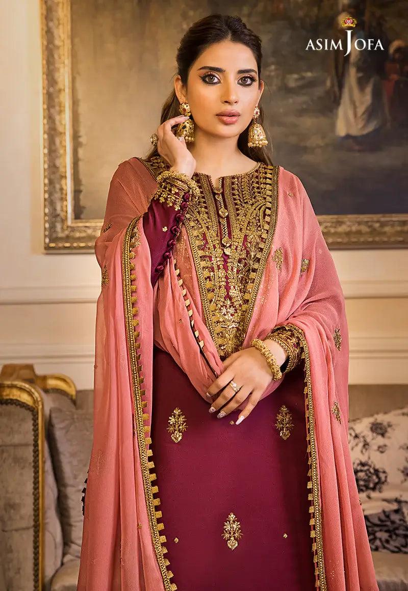 Asim Jofa | Maahru and Noori Collection23 | AJSM-15 - Aqsa Fabrics