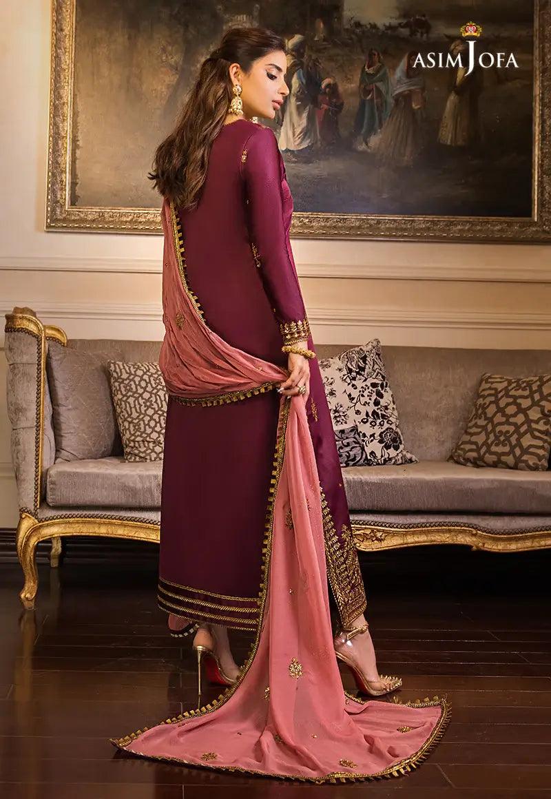 Asim Jofa | Maahru and Noori Collection23 | AJSM-15 - Aqsa Fabrics