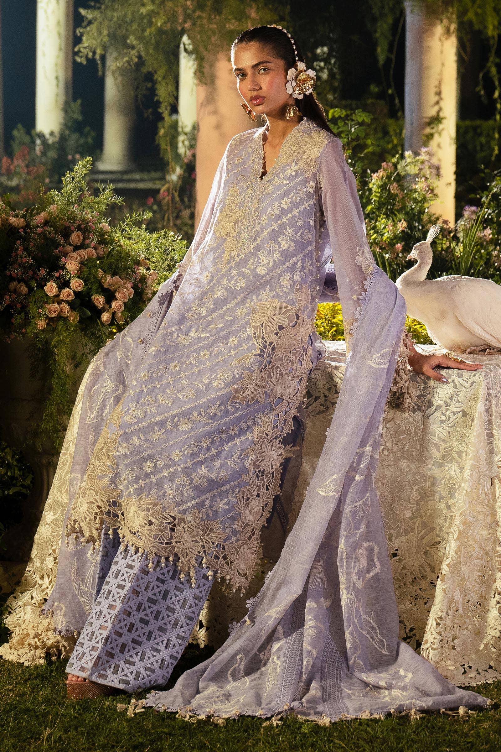 Sana Safinaz | Luxury Collection 24 | L241-010B-3CV - Aqsa Fabrics