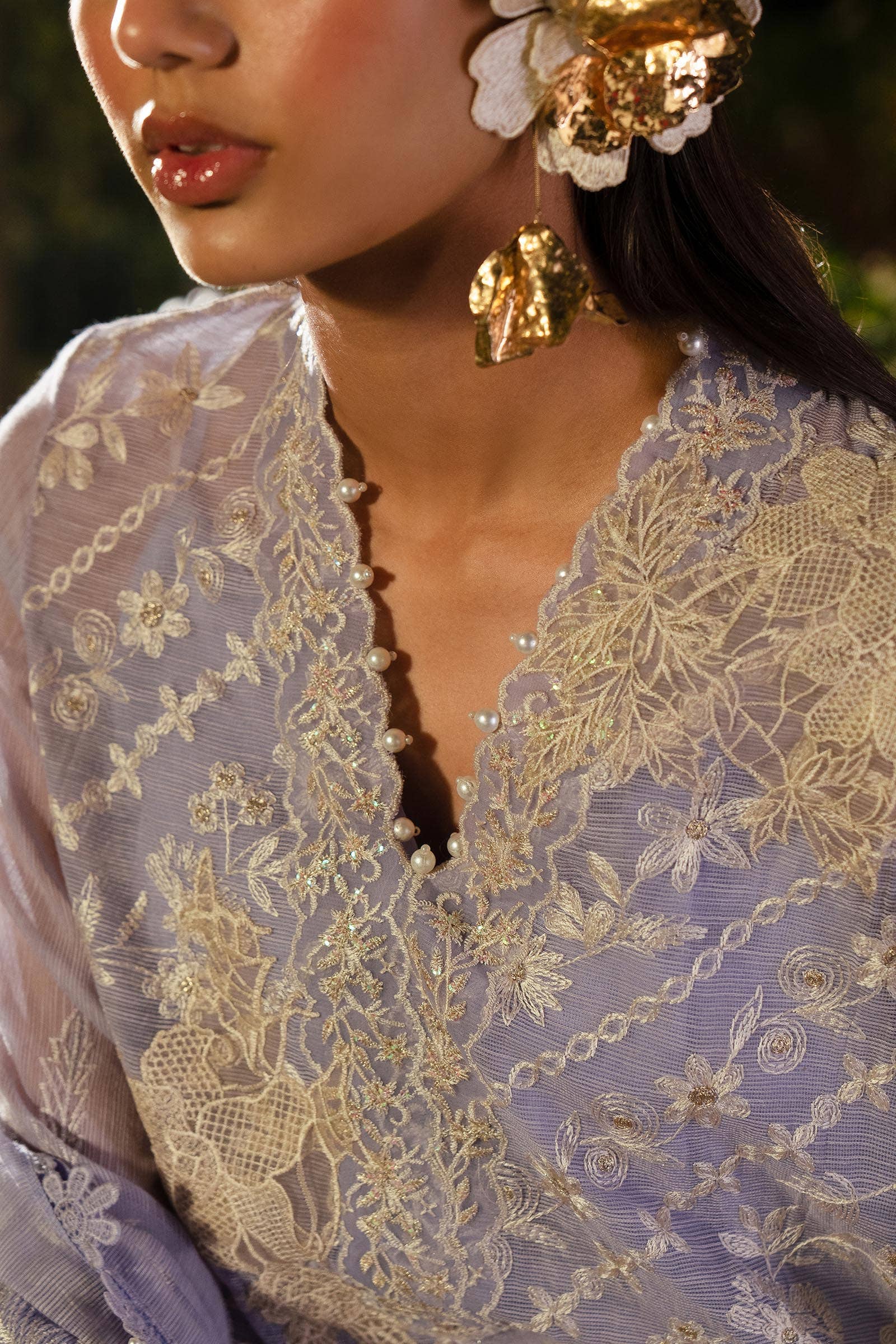 Sana Safinaz | Luxury Collection 24 | L241-010B-3CV - Aqsa Fabrics