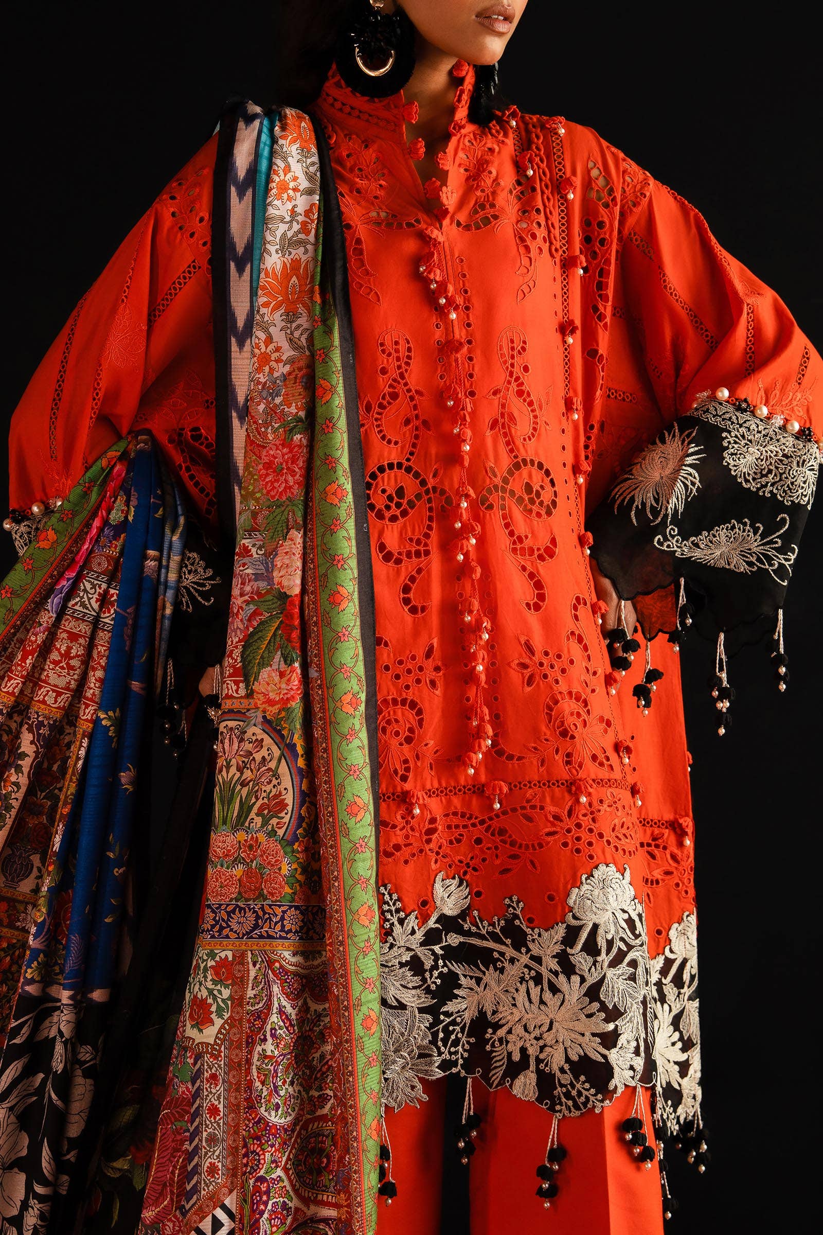 Sana Safinaz | Luxury Collection 24 | L241-001A-3CL - Aqsa Fabrics