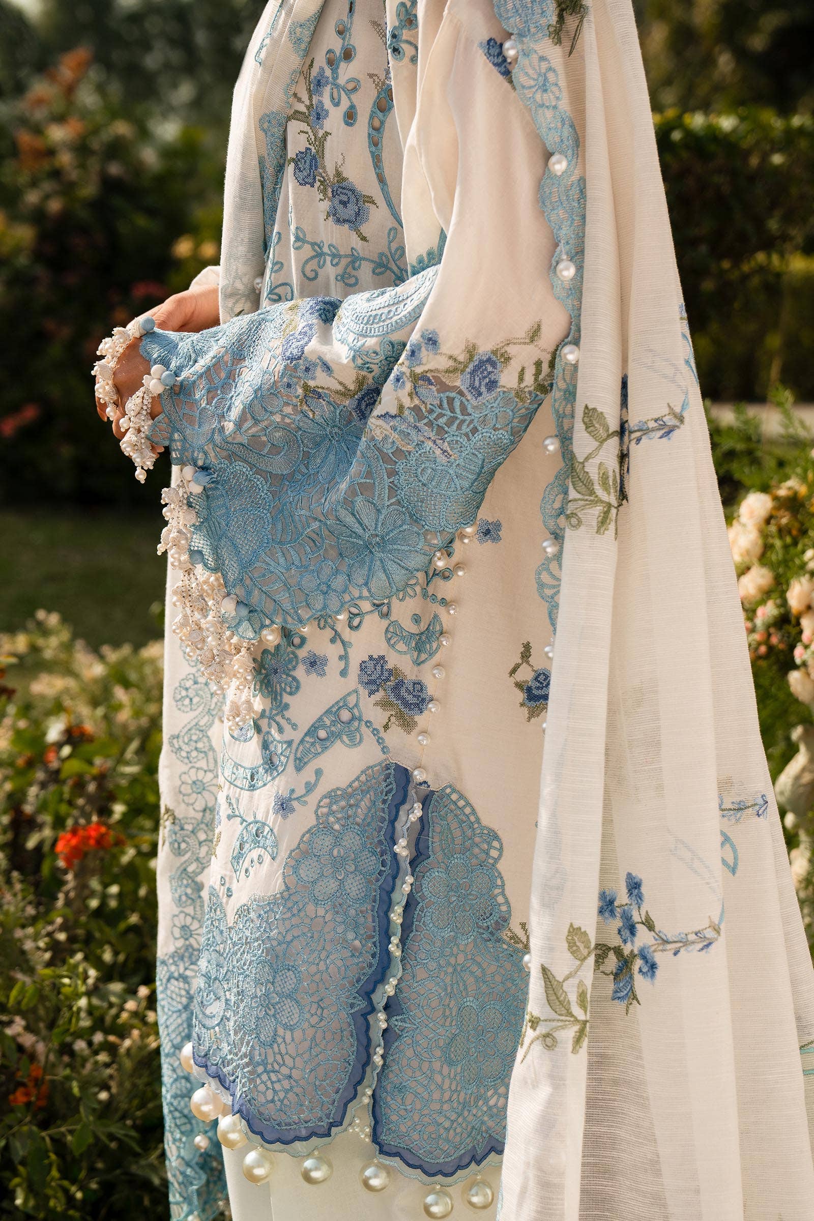 Sana Safinaz | Luxury Collection 24 | L241-004A-3CV - Aqsa Fabrics