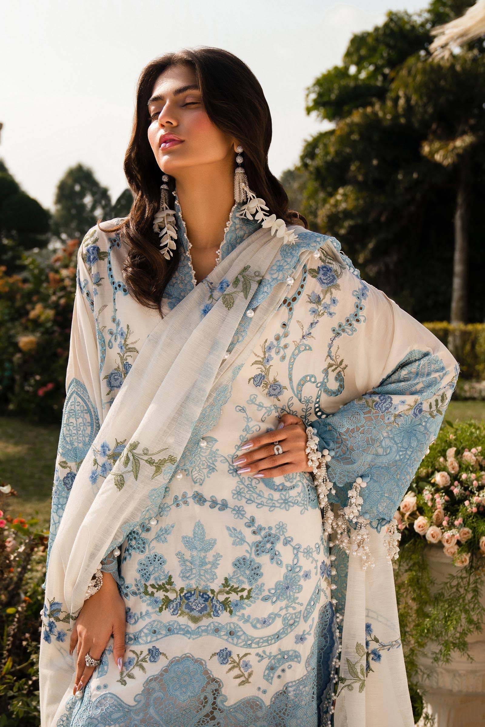 Sana Safinaz | Luxury Collection 24 | L241-004A-3CV - Aqsa Fabrics