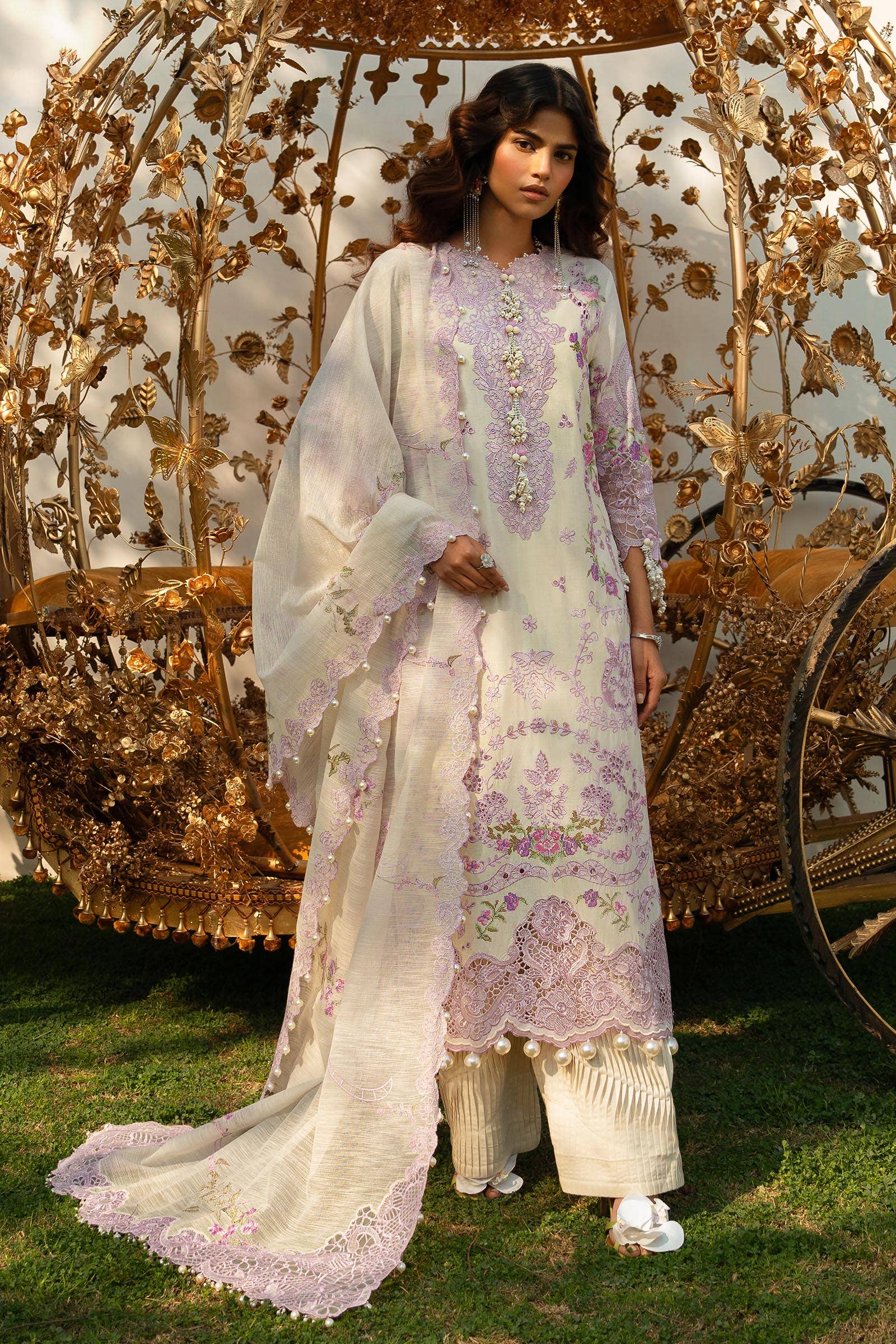 Sana Safinaz | Luxury Collection 24 | L241-004B-3CV - Aqsa Fabrics