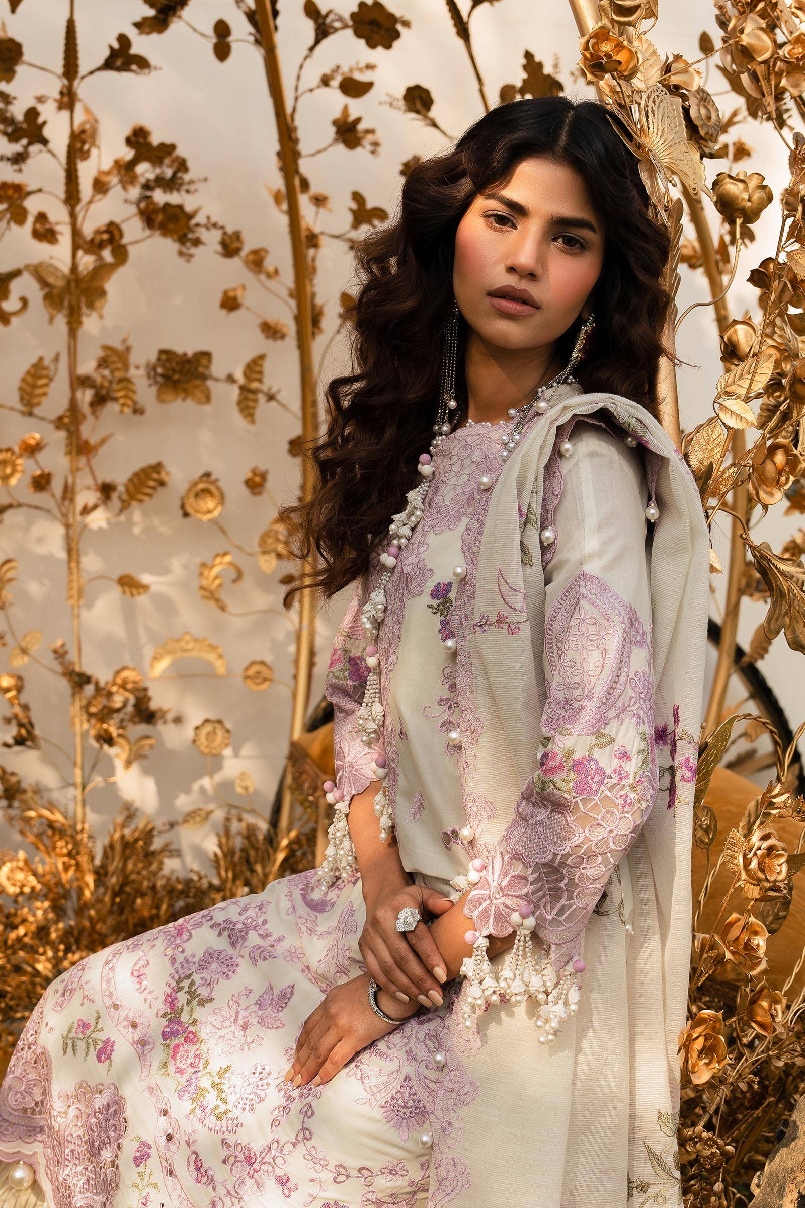 Sana Safinaz | Luxury Collection 24 | L241-004B-3CV - Aqsa Fabrics