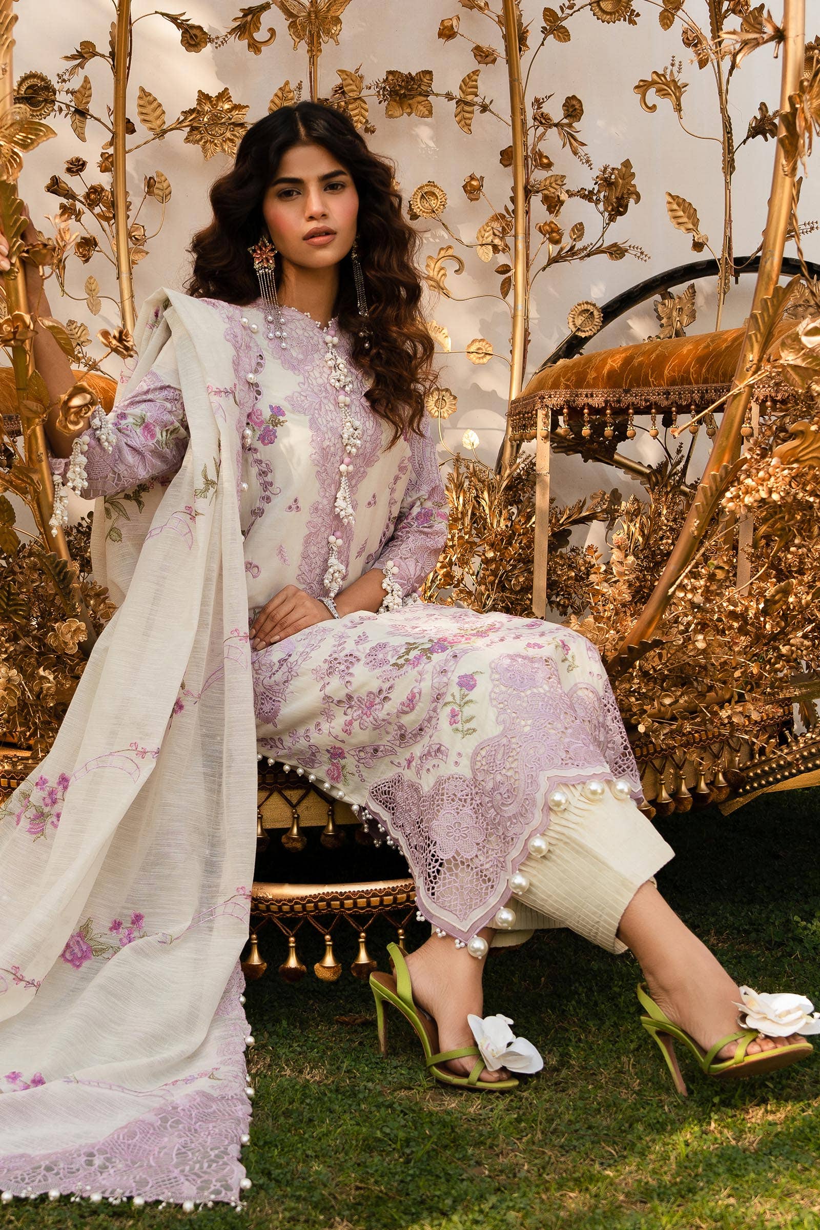 Sana Safinaz | Luxury Collection 24 | L241-004B-3CV - Aqsa Fabrics