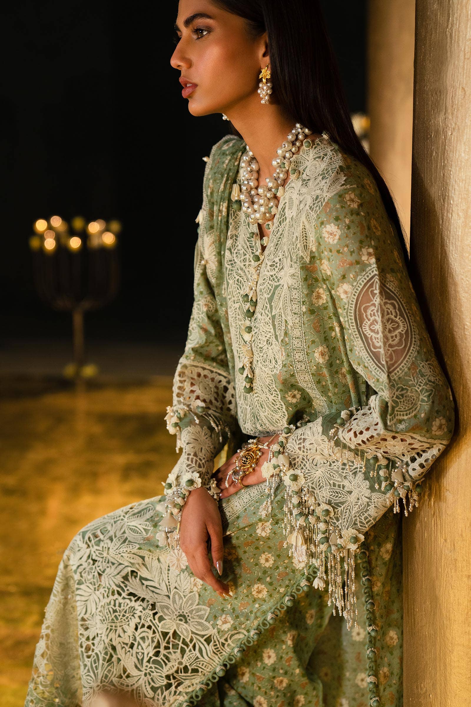 Sana Safinaz | Luxury Collection 24 | L241-005B-3CU - Aqsa Fabrics