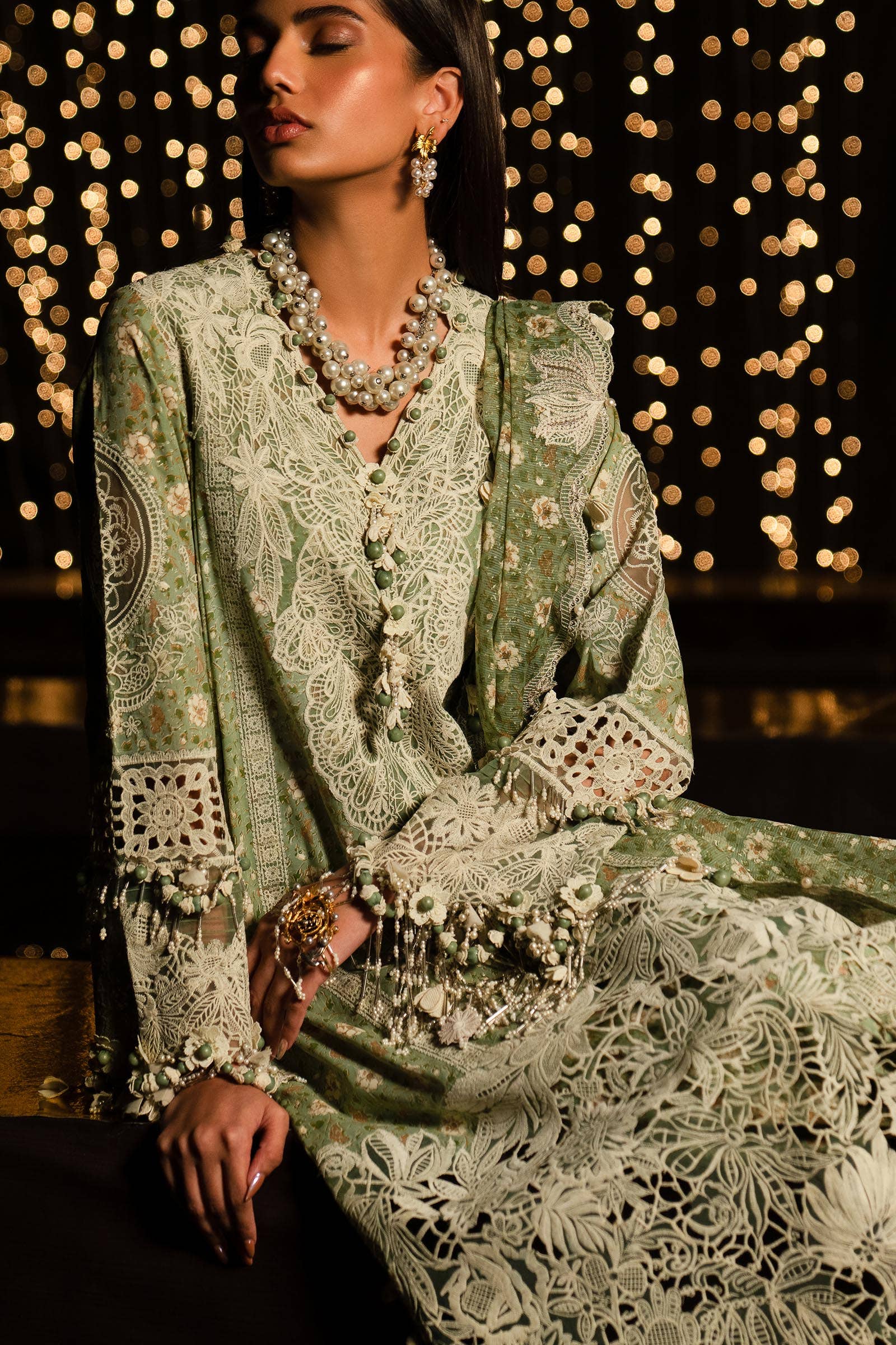 Sana Safinaz | Luxury Collection 24 | L241-005B-3CU - Aqsa Fabrics