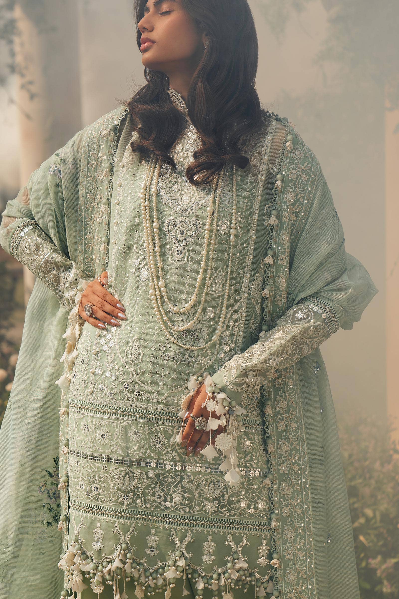 Sana Safinaz | Luxury Collection 24 | L241-006B-3CV - Aqsa Fabrics
