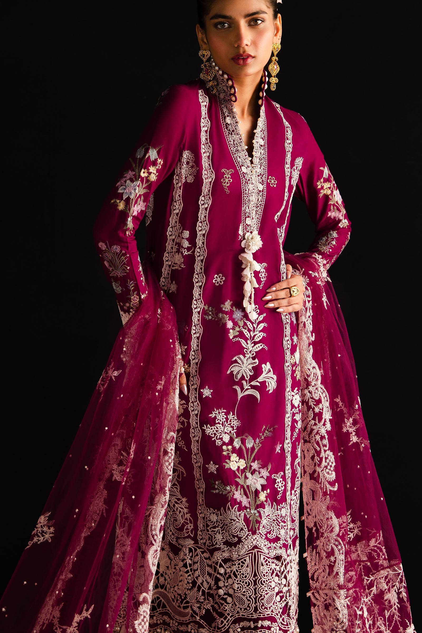 Sana Safinaz | Luxury Collection 24 | L241-007B-3CT - Aqsa Fabrics