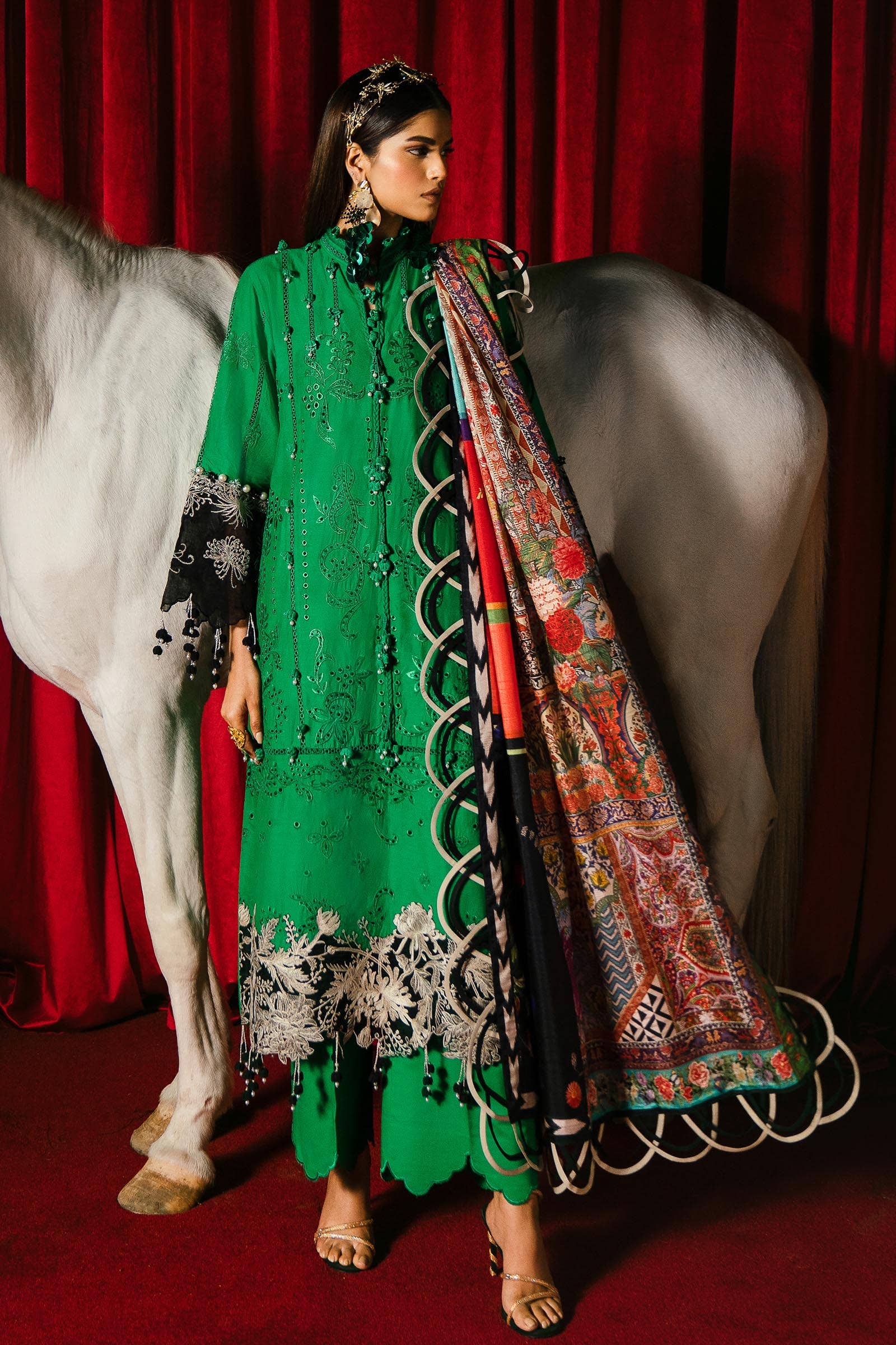 Sana Safinaz | Luxury Collection 24 | L241-001B-3CL - Aqsa Fabrics